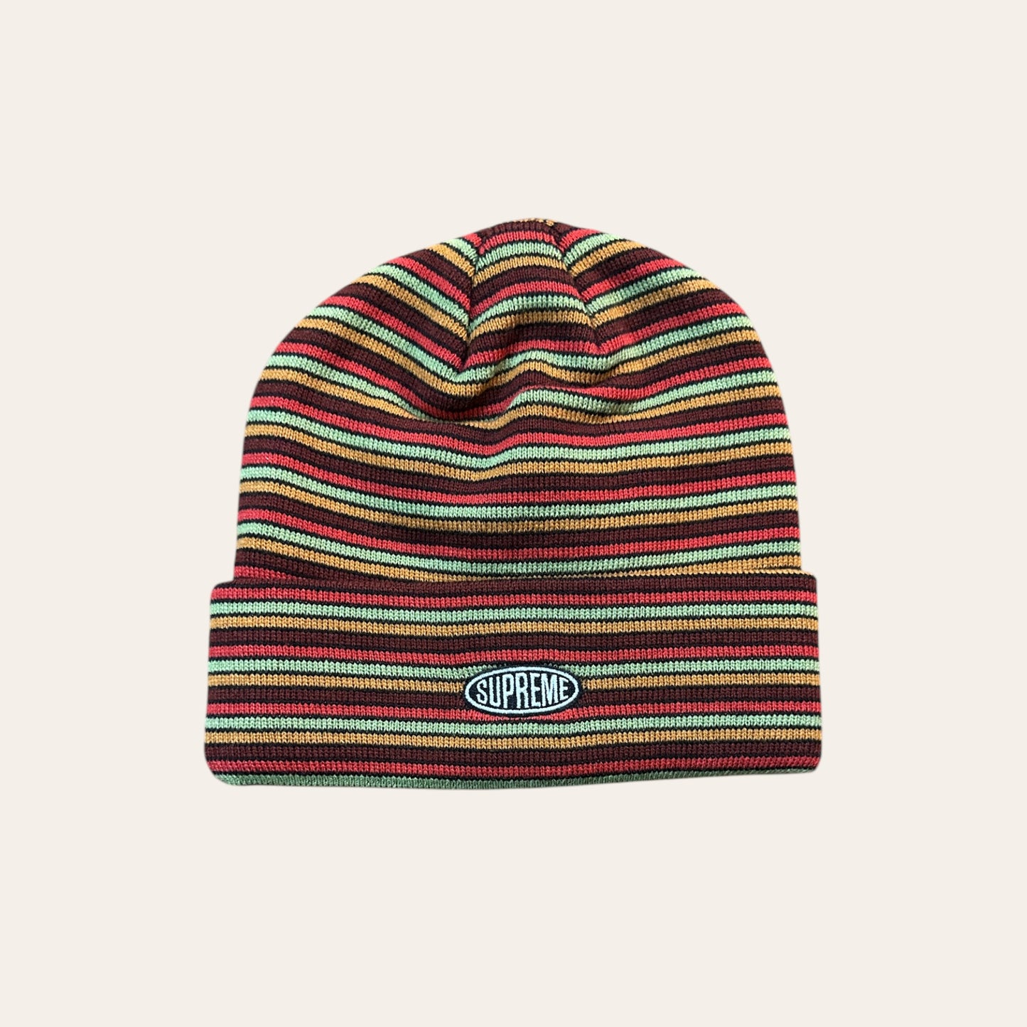 Brand New Supreme Multi Stripe Beanie