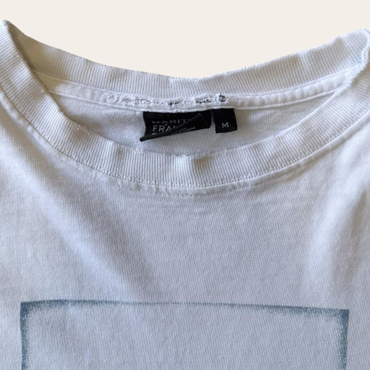 Marithe Francois Girbaud Long Sleeve Tee White Size M