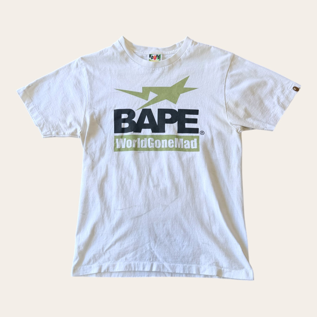 Bape World Gone Mad Tee Size S