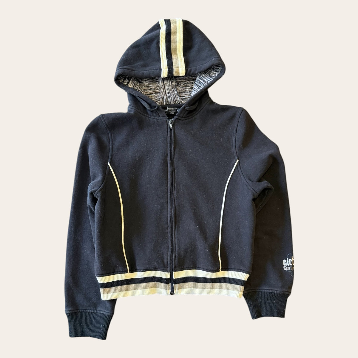 Marithe Francois Girbaud Cropped Hoodie Size XL