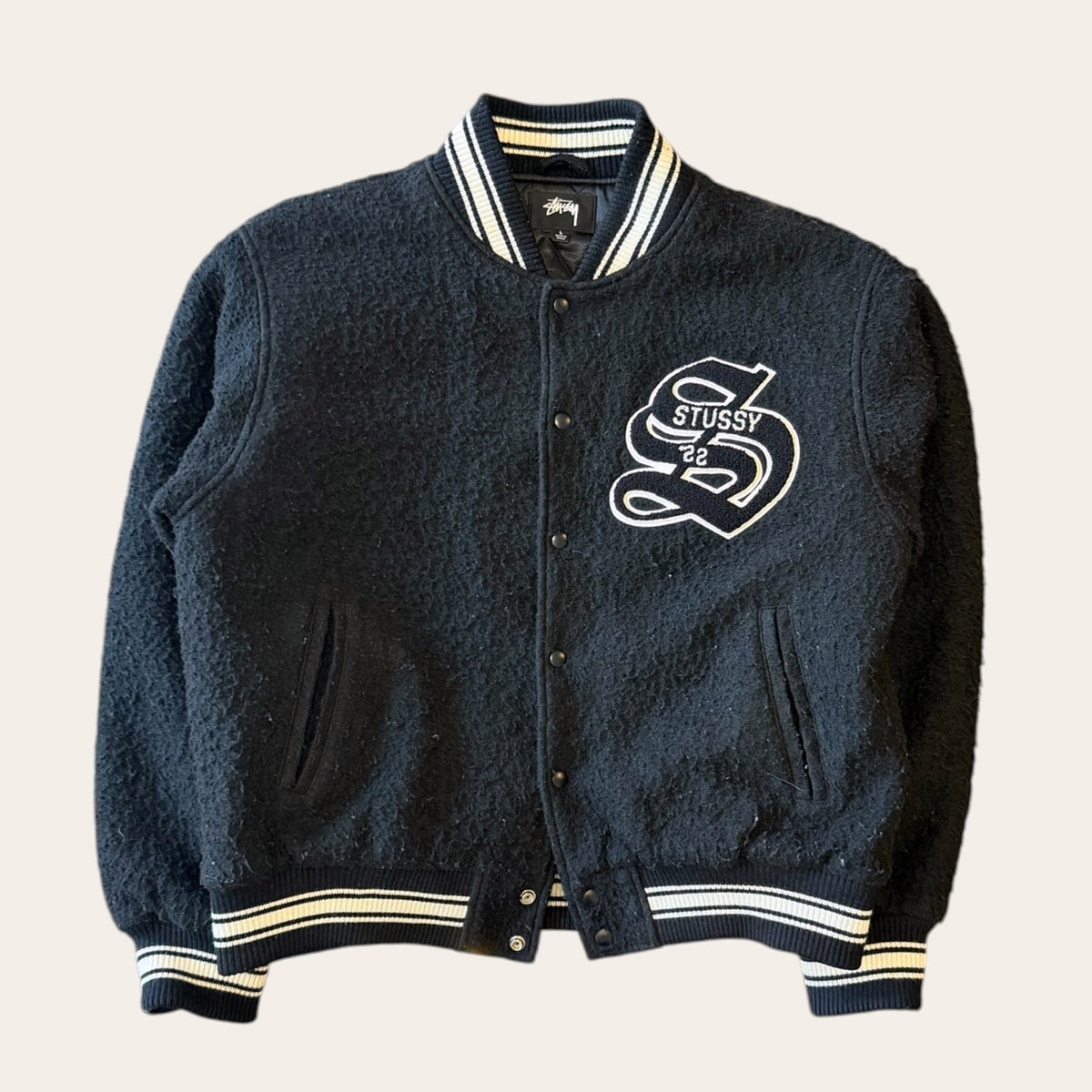 Stussy Casentino Wool Varsity Jacket Size L