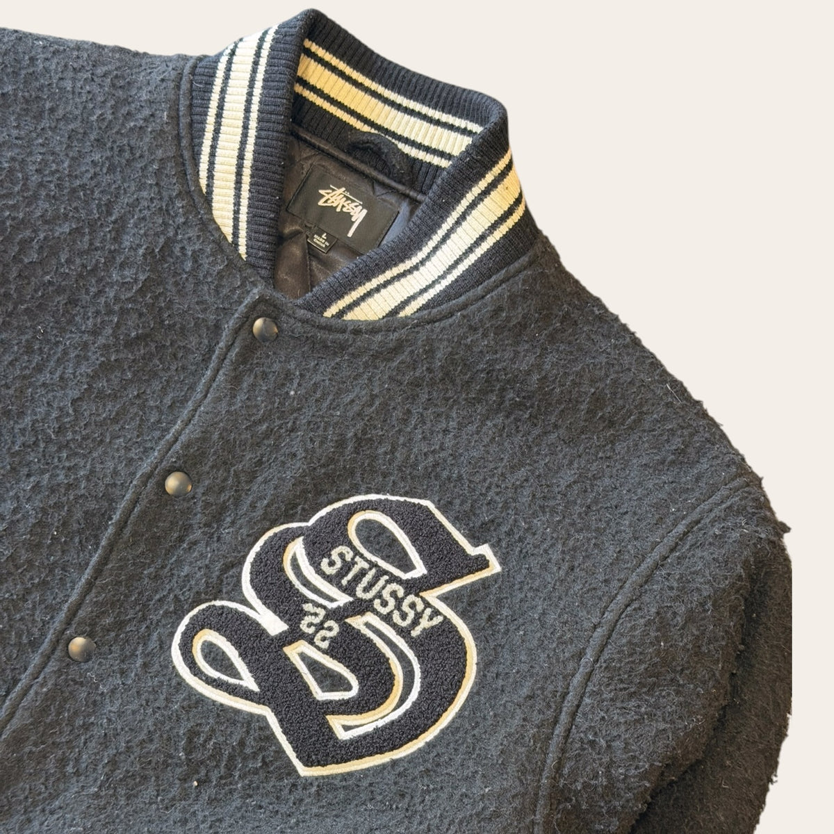 Stussy Casentino Wool Varsity Jacket Size L