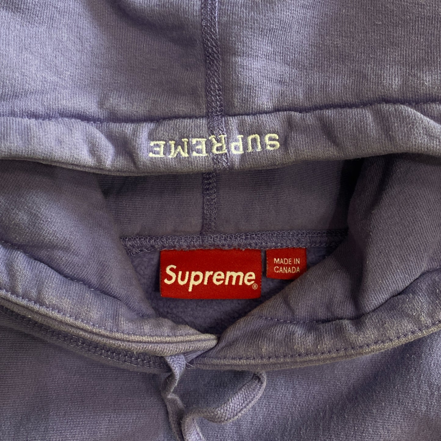 Supreme 'S' Logo Chenille Hoodie Purple Size M