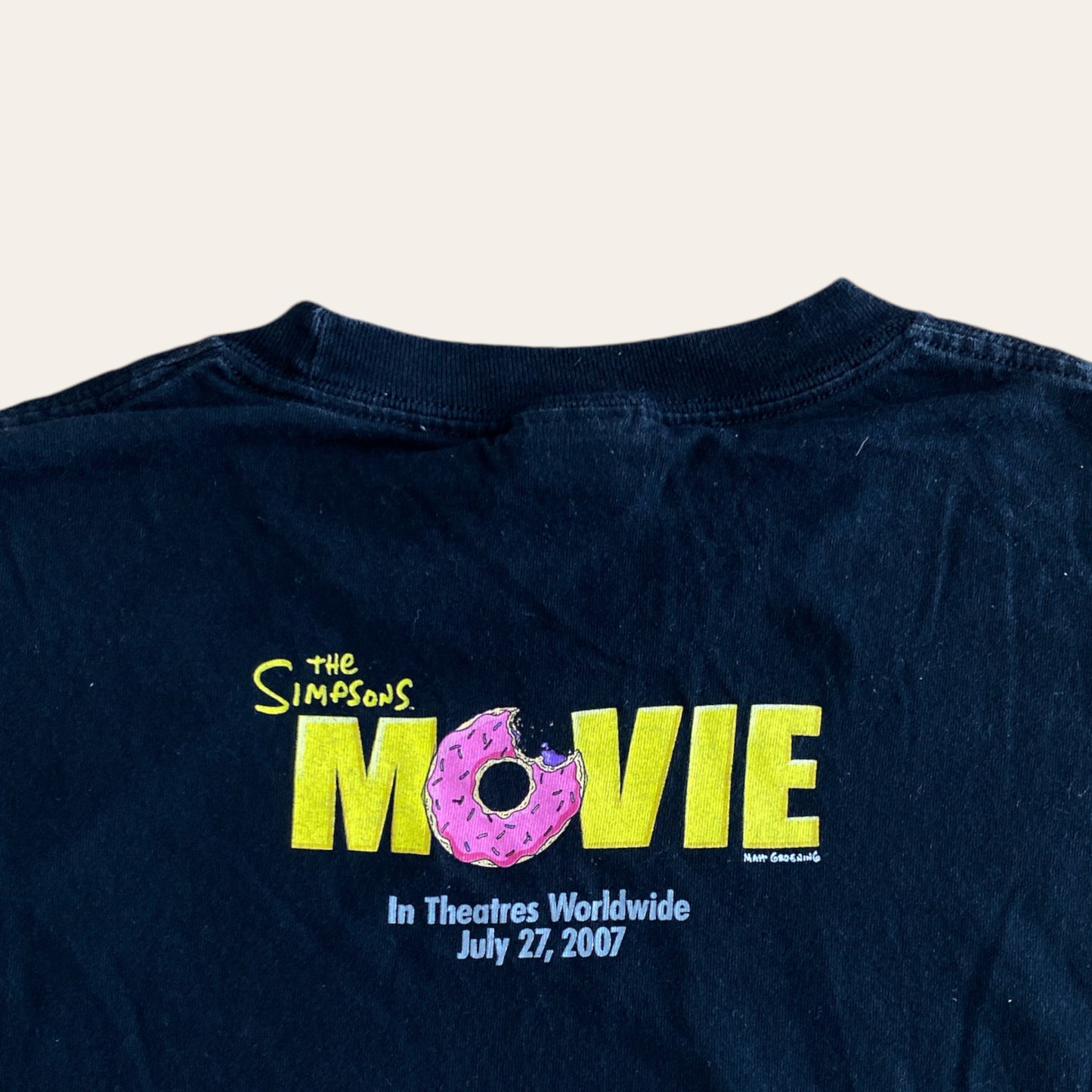 07' The Simpsons Movie Promo Tee Size XL