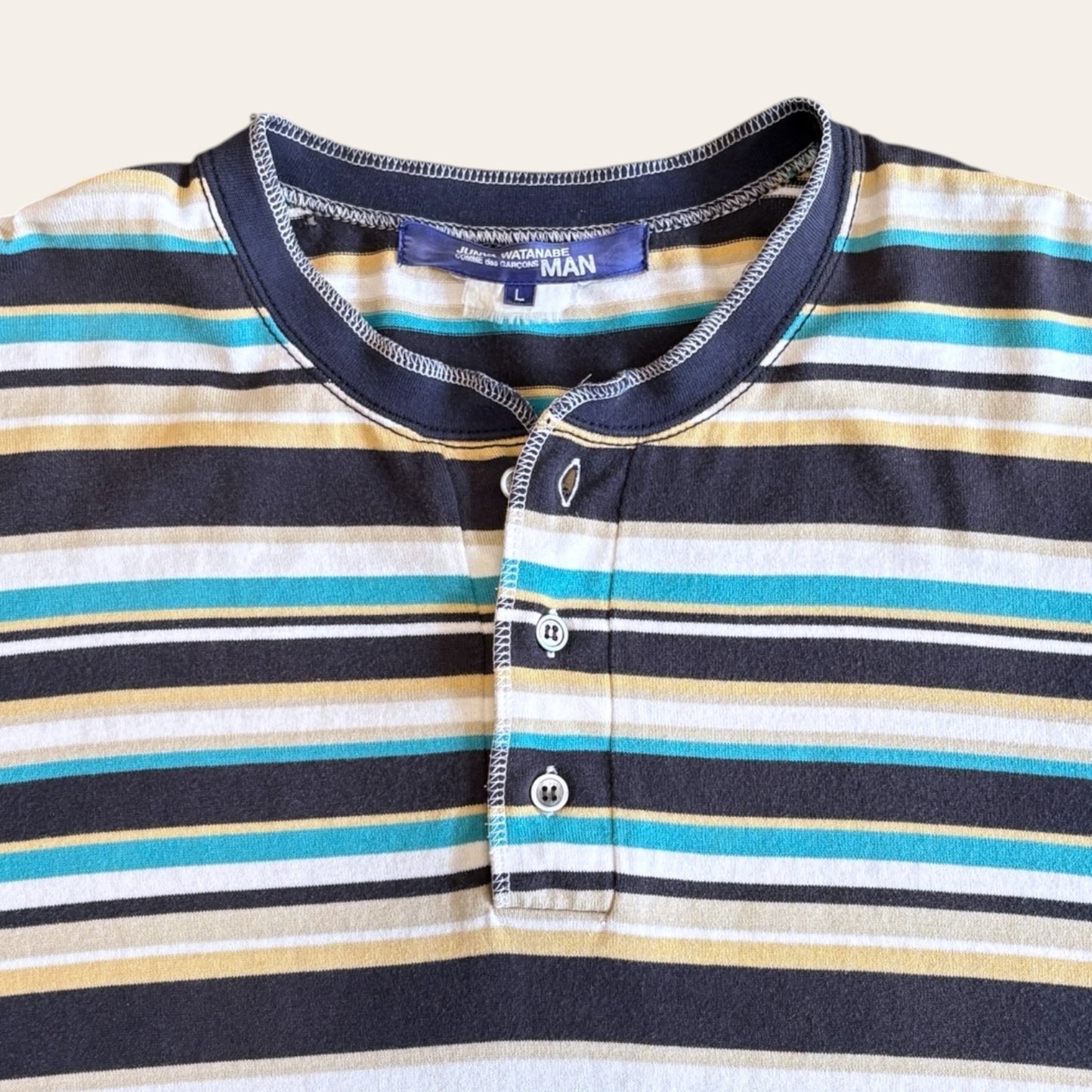 Junya Watanabe CDG Striped Tee Size L