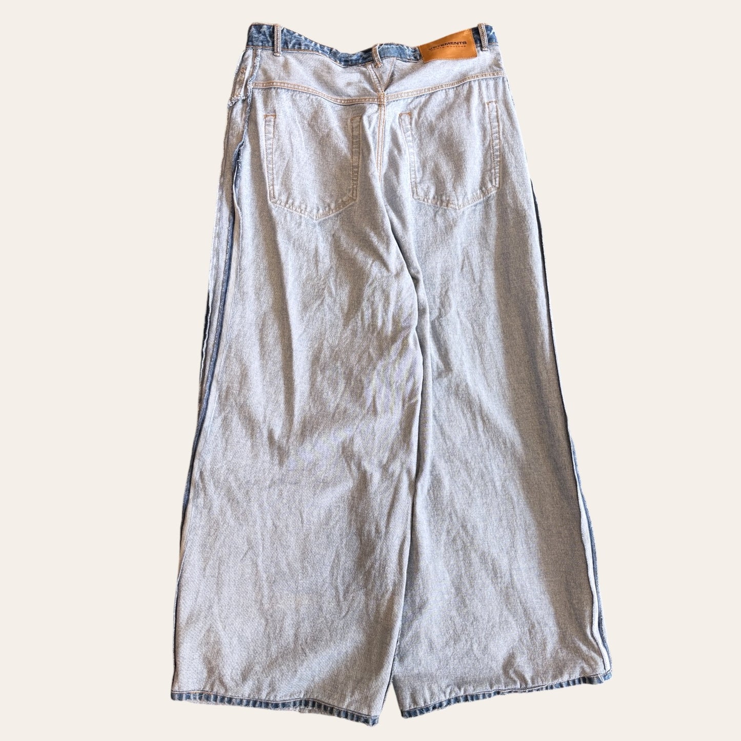 SS24 Vetements Inside Out Baggy Jeans Size XL