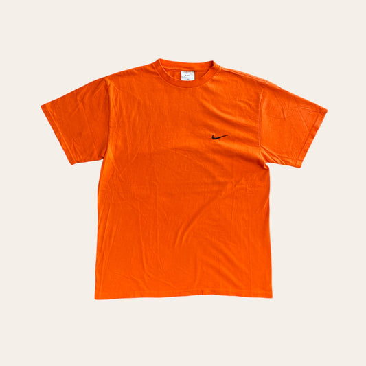 Y2K Nike Side Swoosh Tee Orange Size M