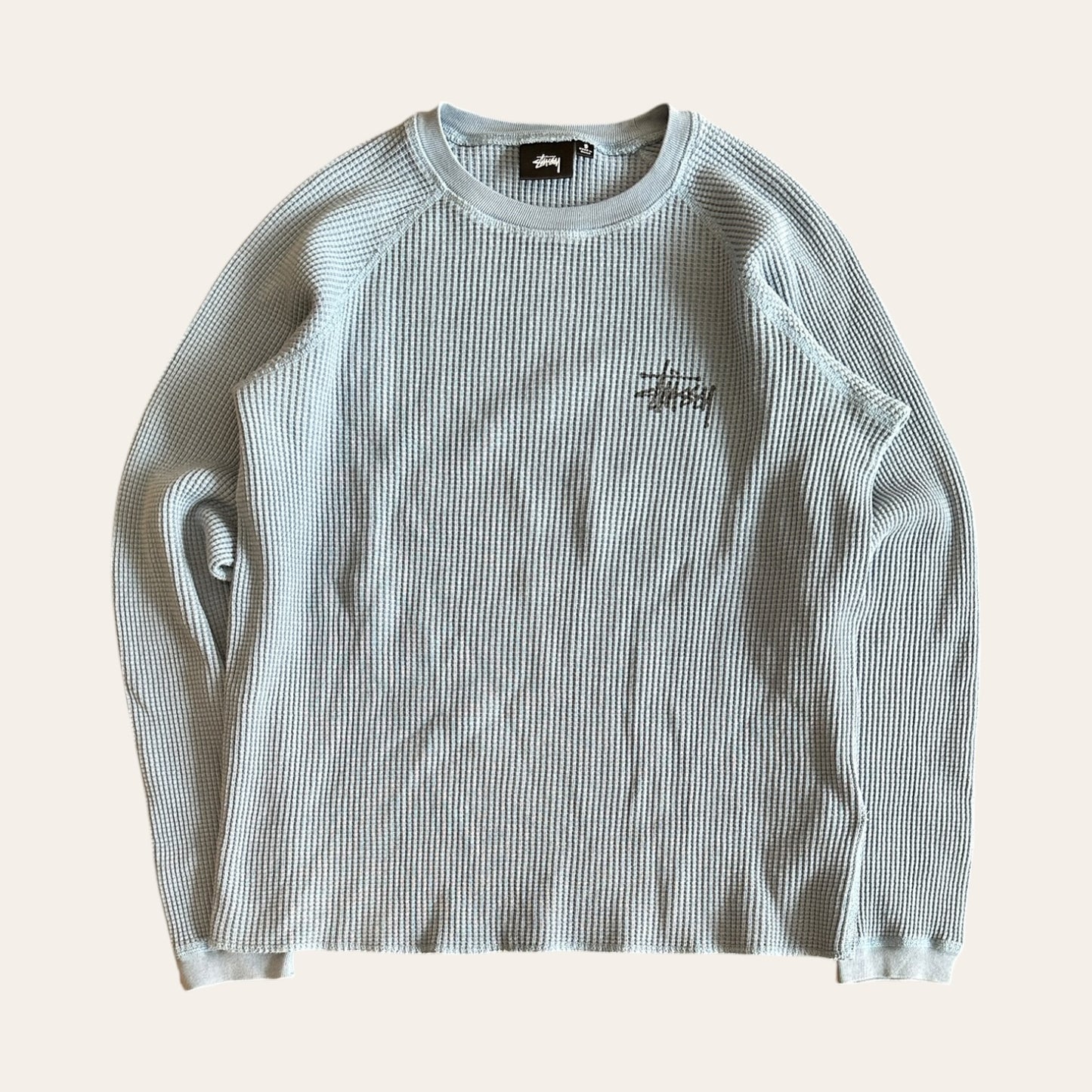 Stussy Thermal Long Sleeve Blue Size S