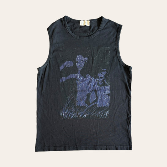 Wales Bonner Blue Duets Tank Top Size L