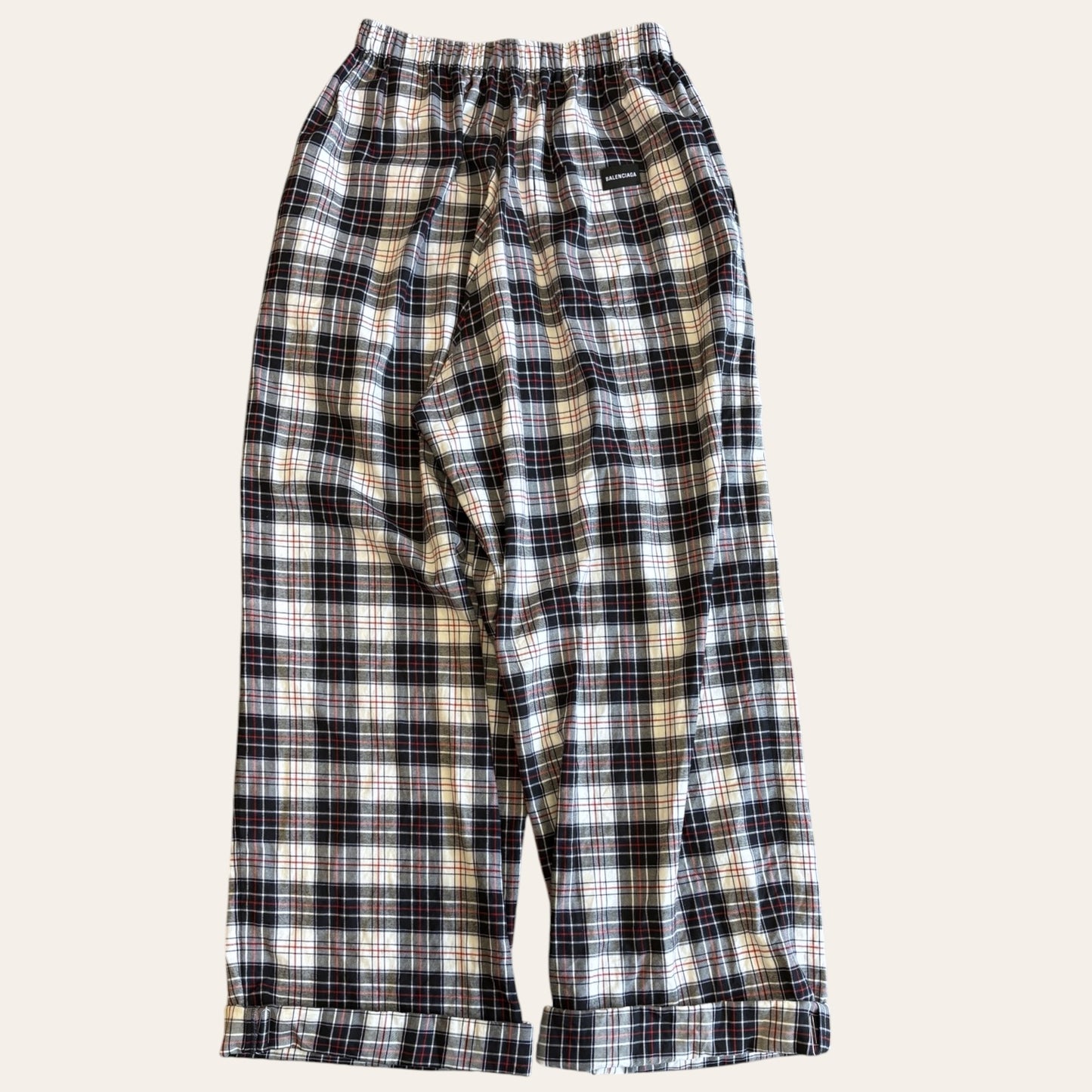 Balenciaga Plaid Lounge Pant Size L