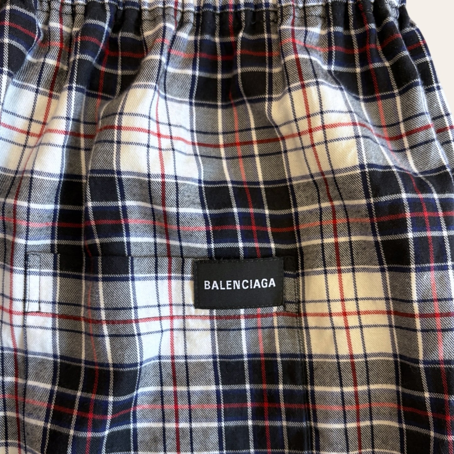 Balenciaga Plaid Lounge Pant Size L