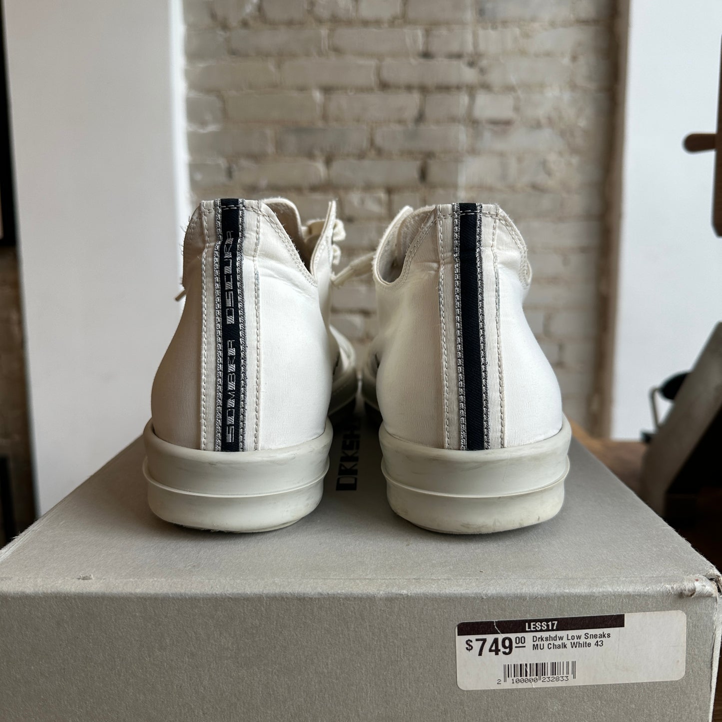 Rick Owens Drkshdw Ramone Low Size 43