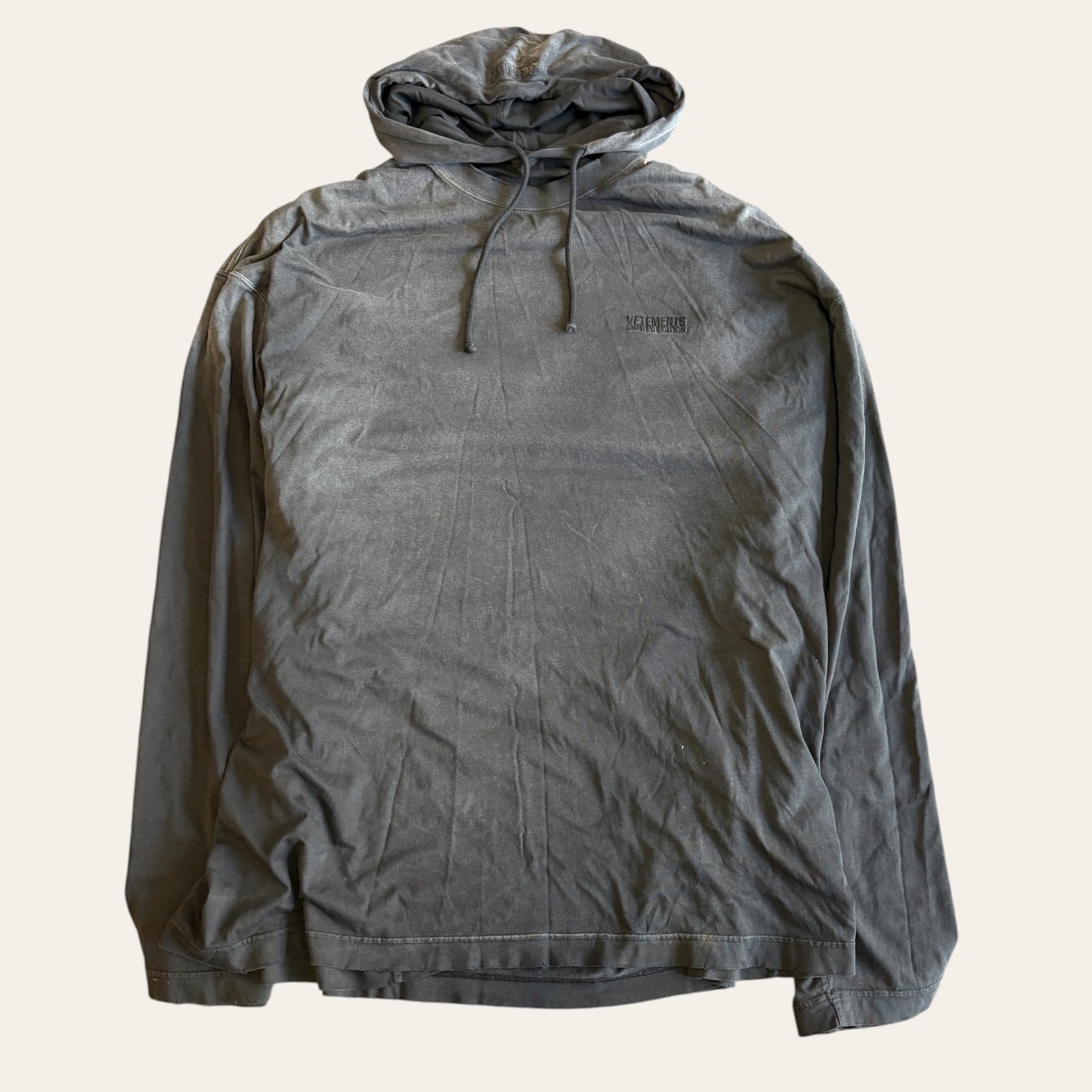 Vetements Double Jersey Gradient Hoodie Size L