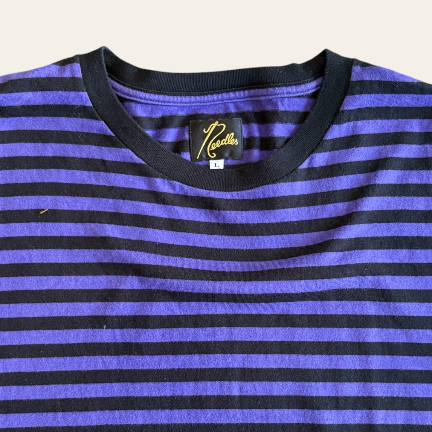 Needles Tee Striped Size L