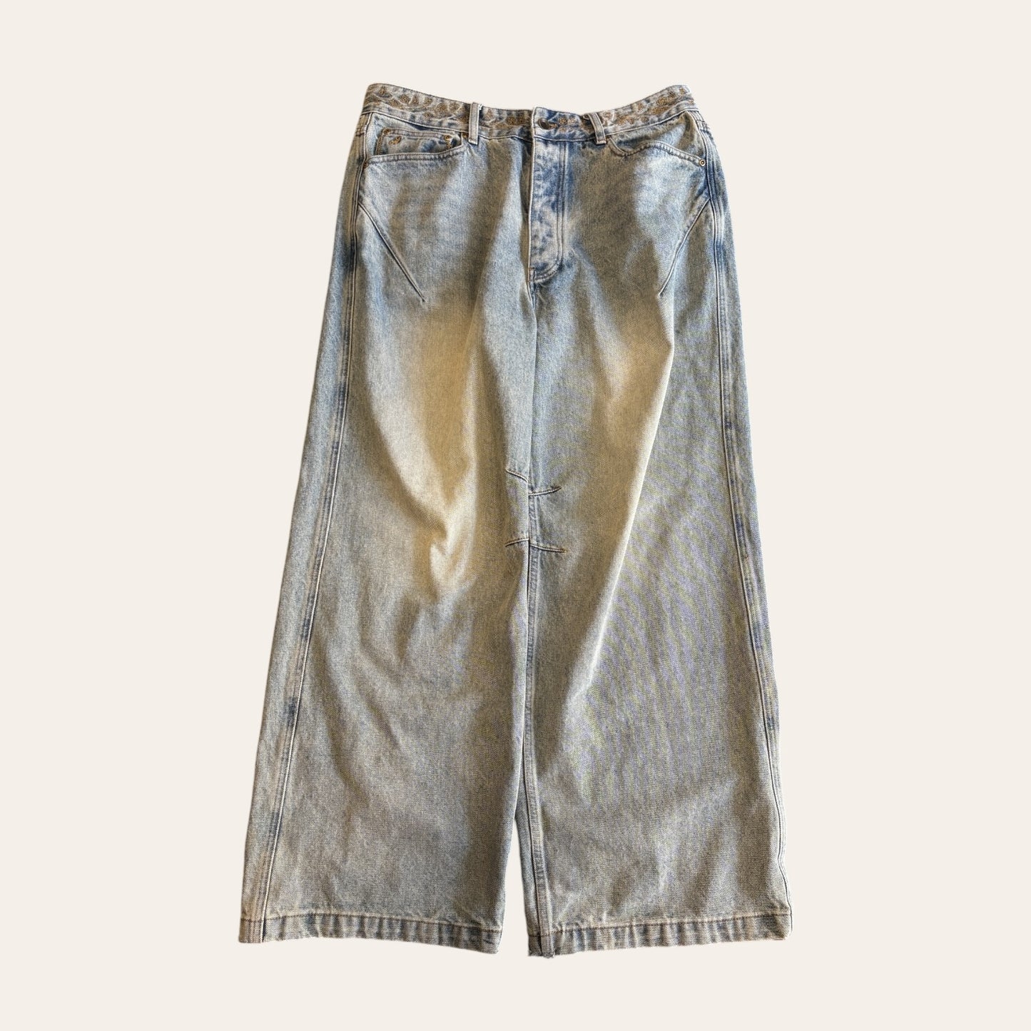 Adidem Asterisks Baggy Jeans Size L