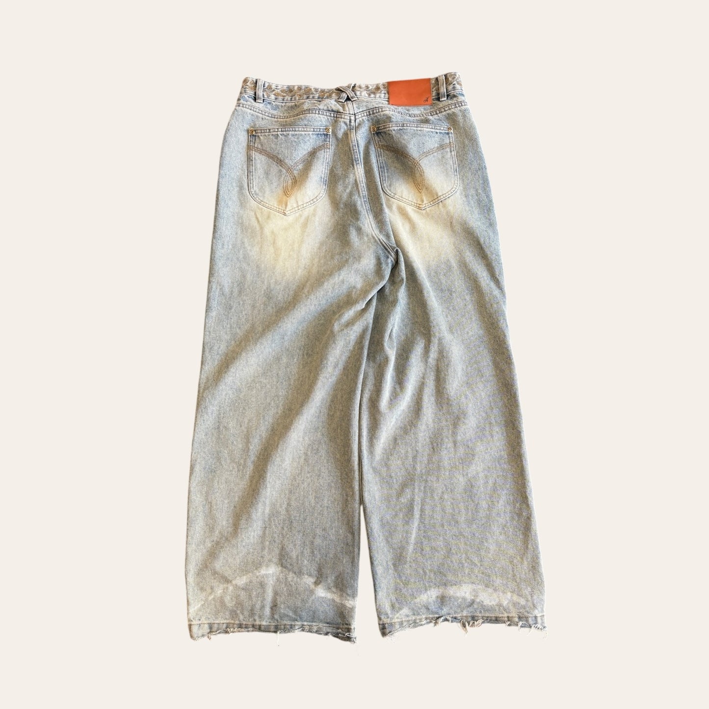 Adidem Asterisks Baggy Jeans Size L