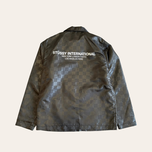 Stussy Checkered Coach Jacket Size S