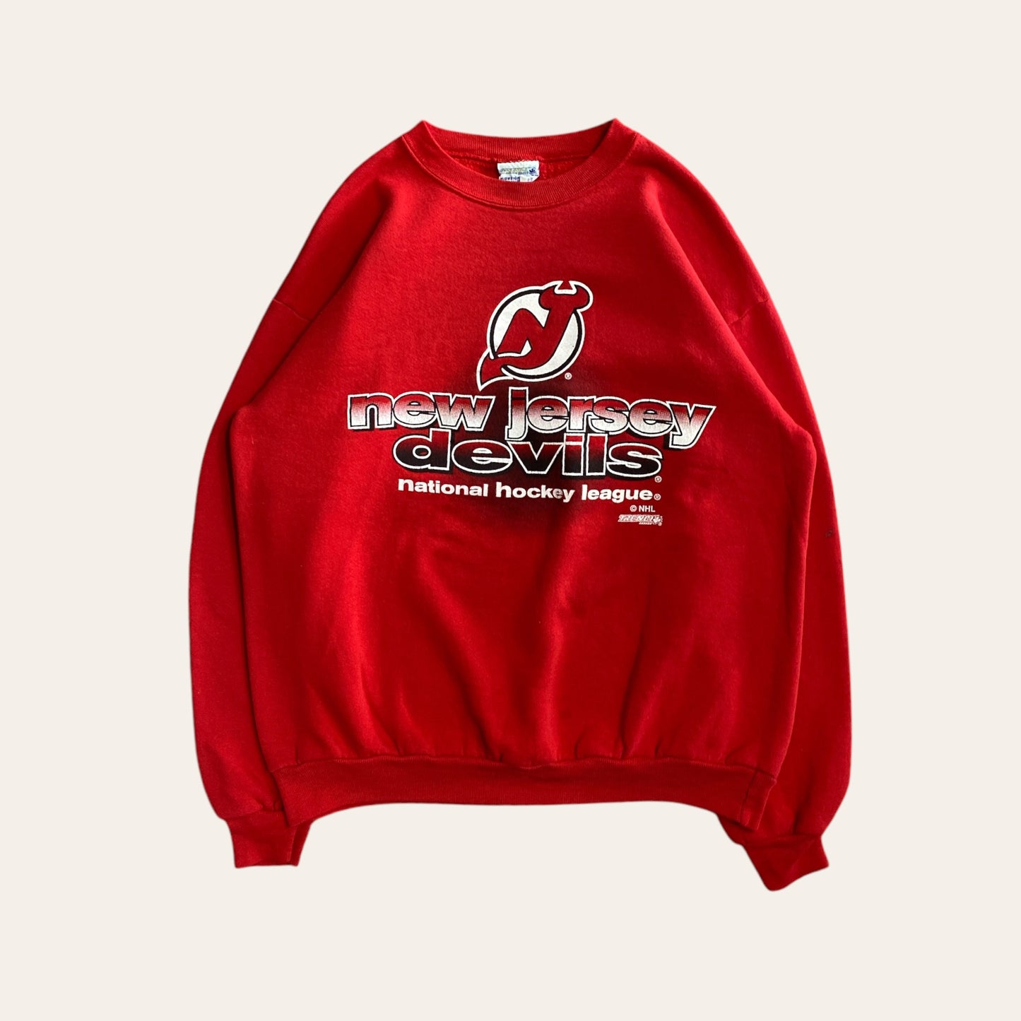 90's NJ Devils Hockey Sweater Red Size L