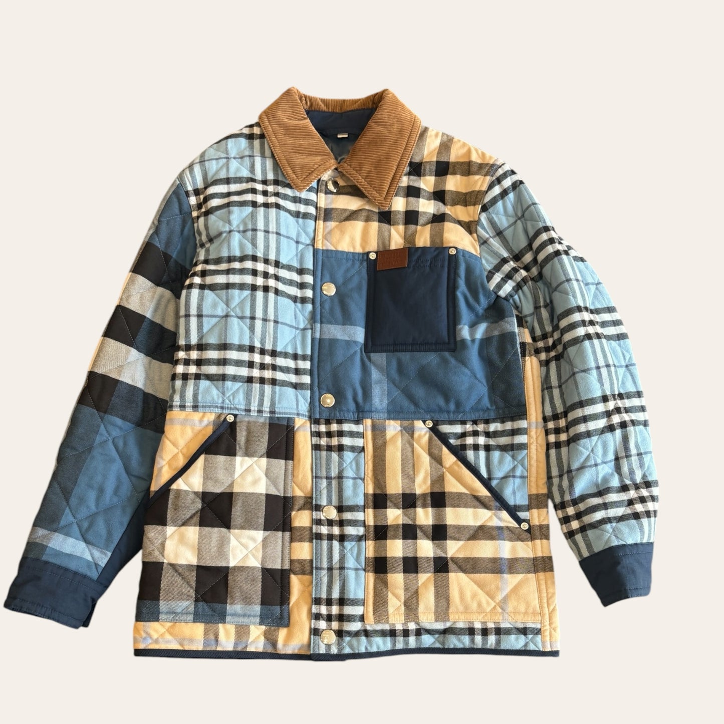 Burberry Padded Plaid Jacket Size S