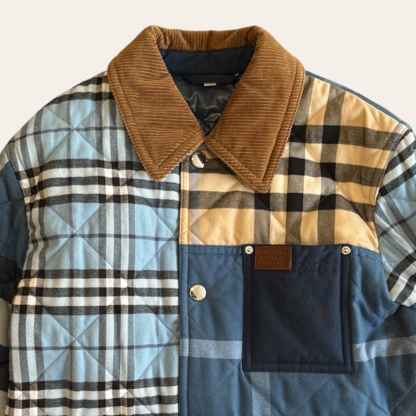 Burberry Padded Plaid Jacket Size S