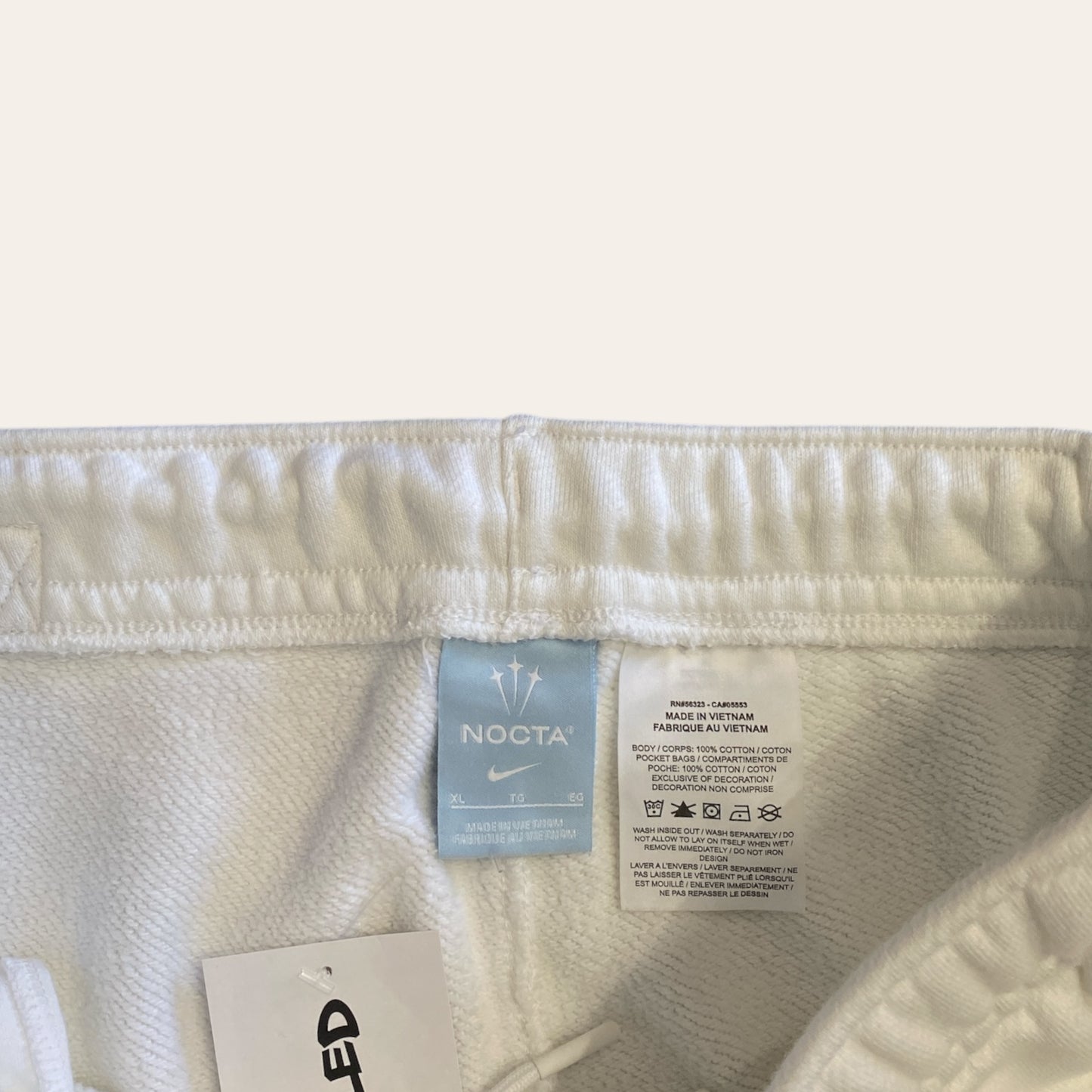 Nocta Blank Sweatpants White Size XL