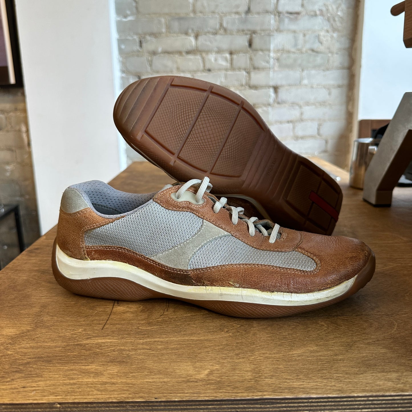 Prada America Cup "Tan" Size 11