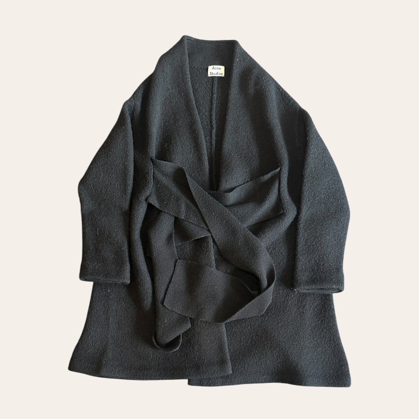 Acne Studios Hava Boiled Wool Coat Size XXS