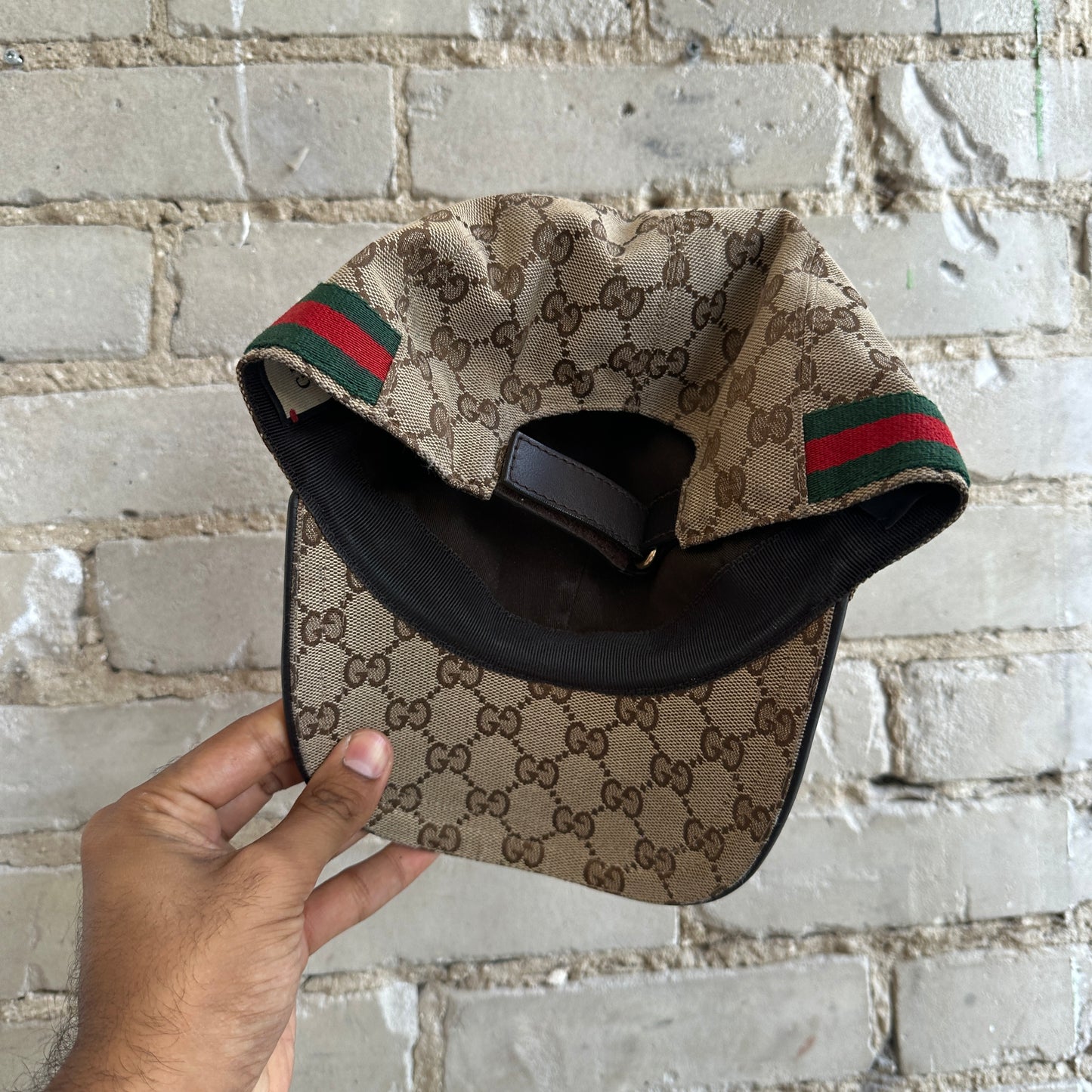 Gucci Monogram Strapback Hat