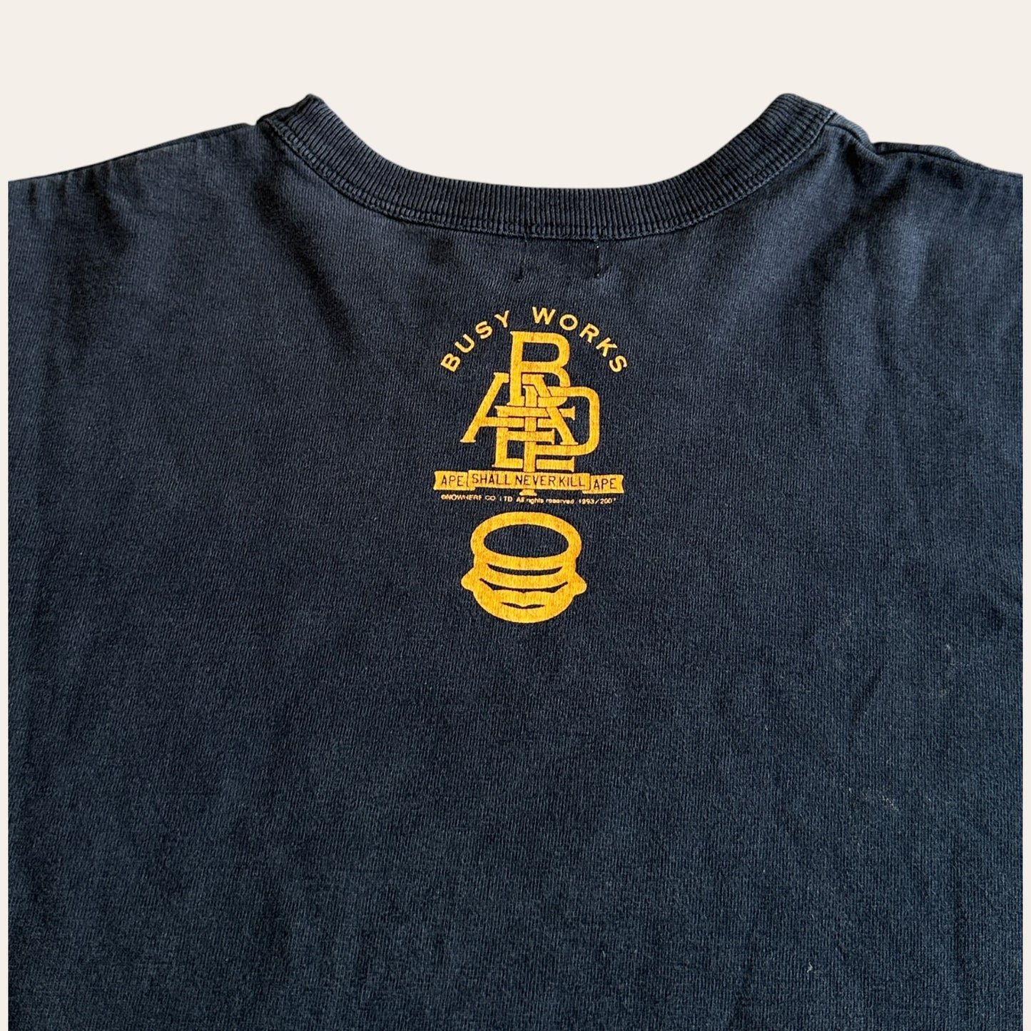 00s Bape Baby Milo Tee Navy Size L