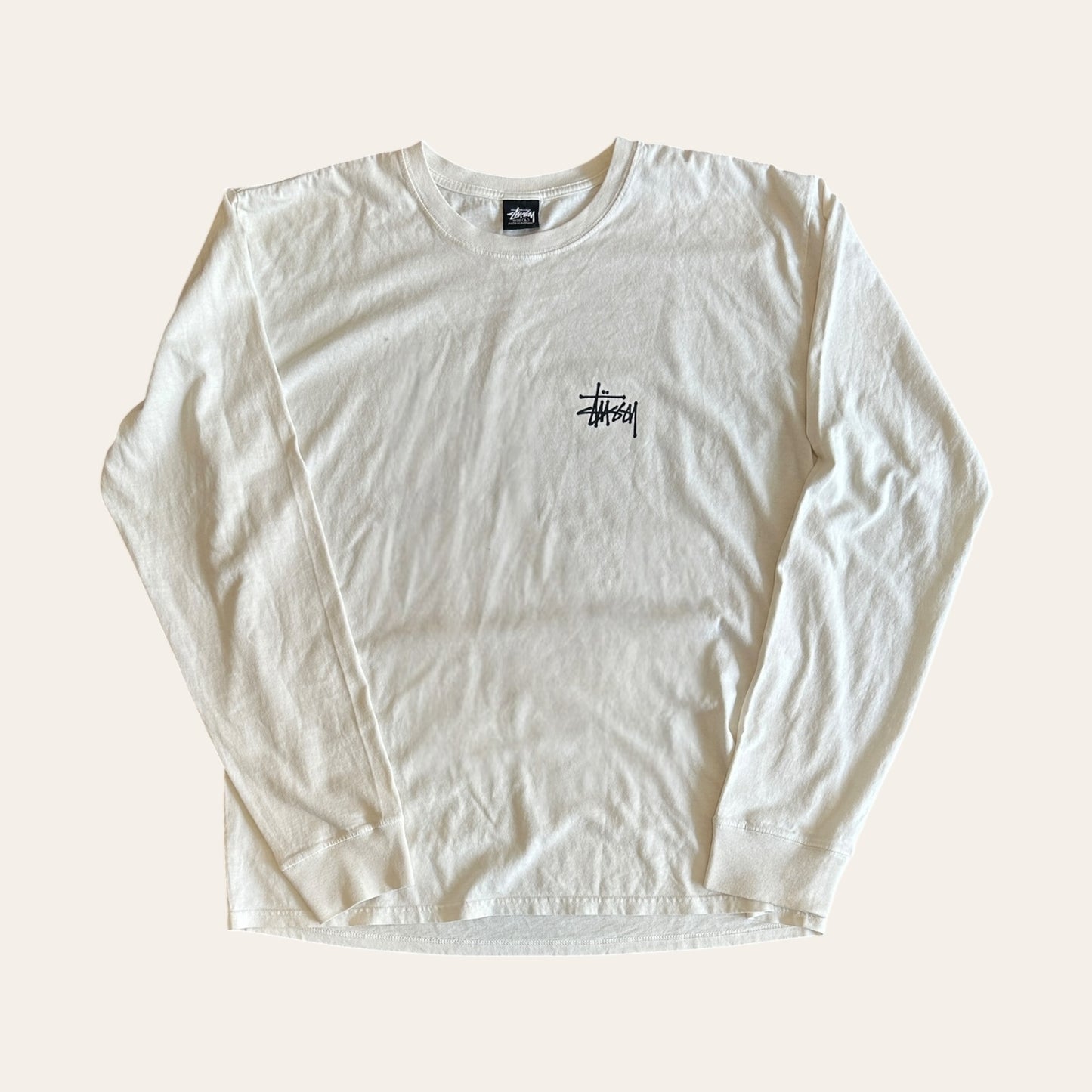 Stussy LS Tee White Size L