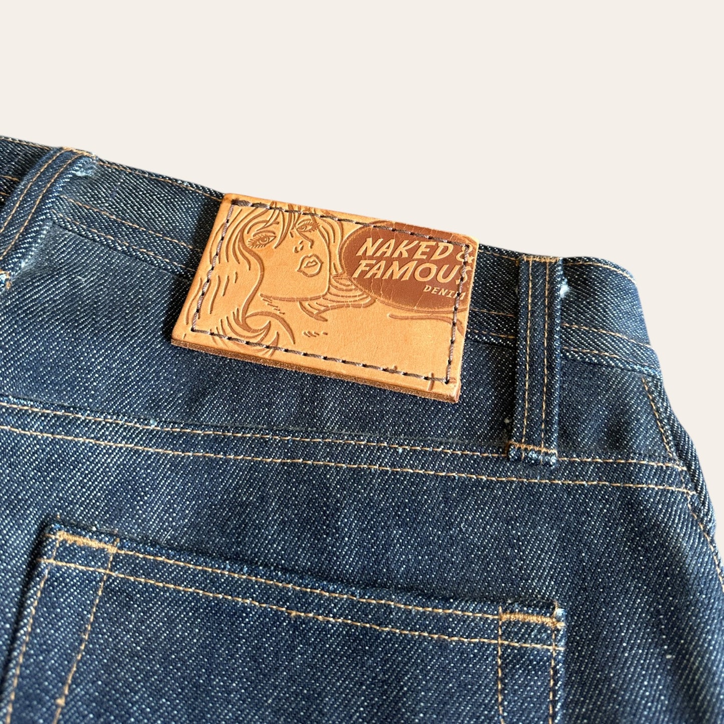 Naked & Famous 24oz Selvedge Denim Size 33