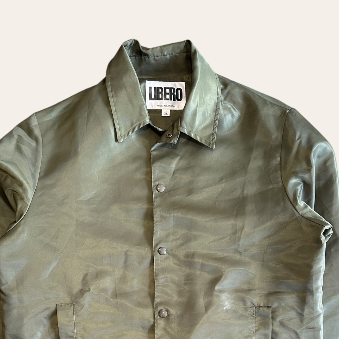 Libero Coach Jacket Olive Size XL