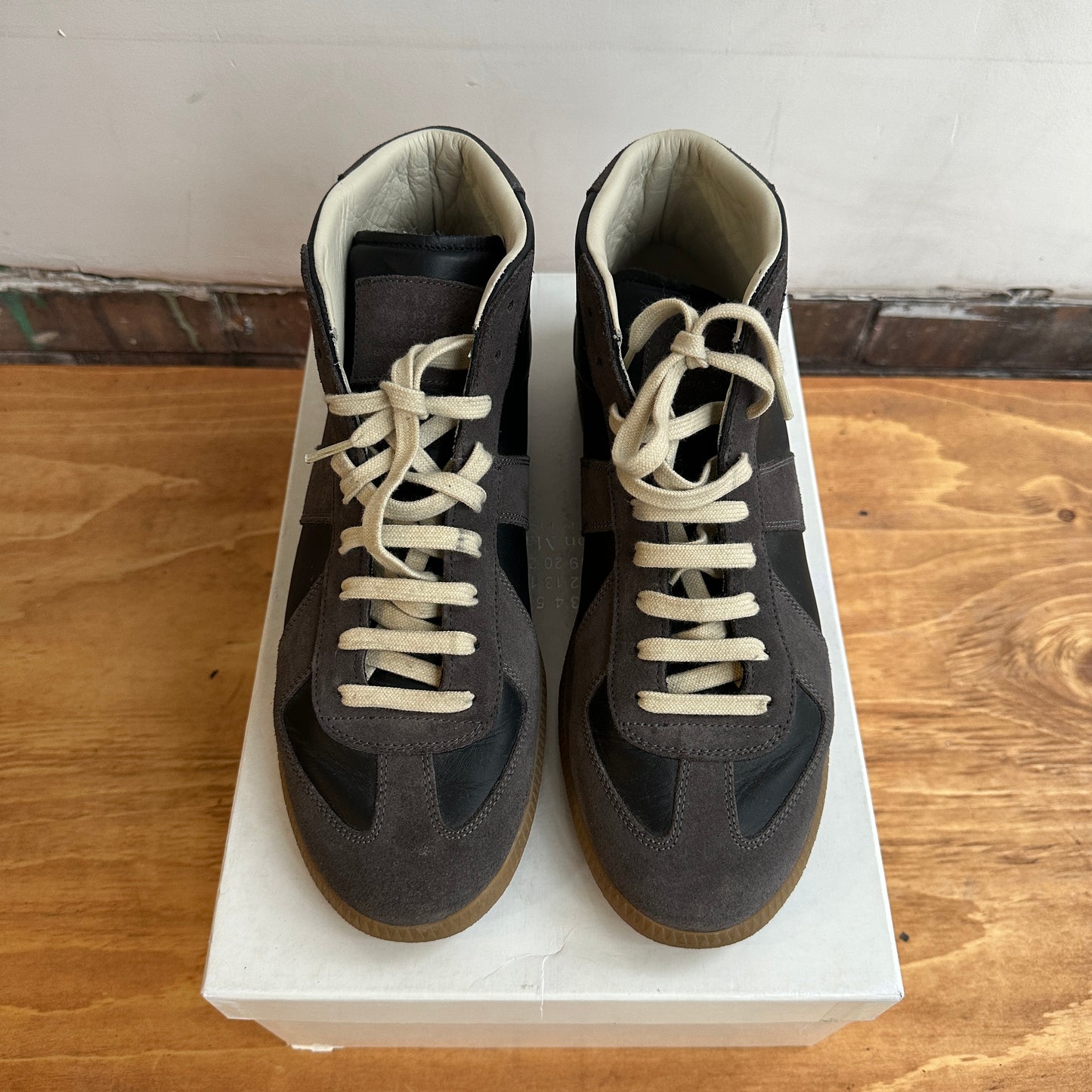 Maison Margelia GAT High 'Black/Grey' Size 43