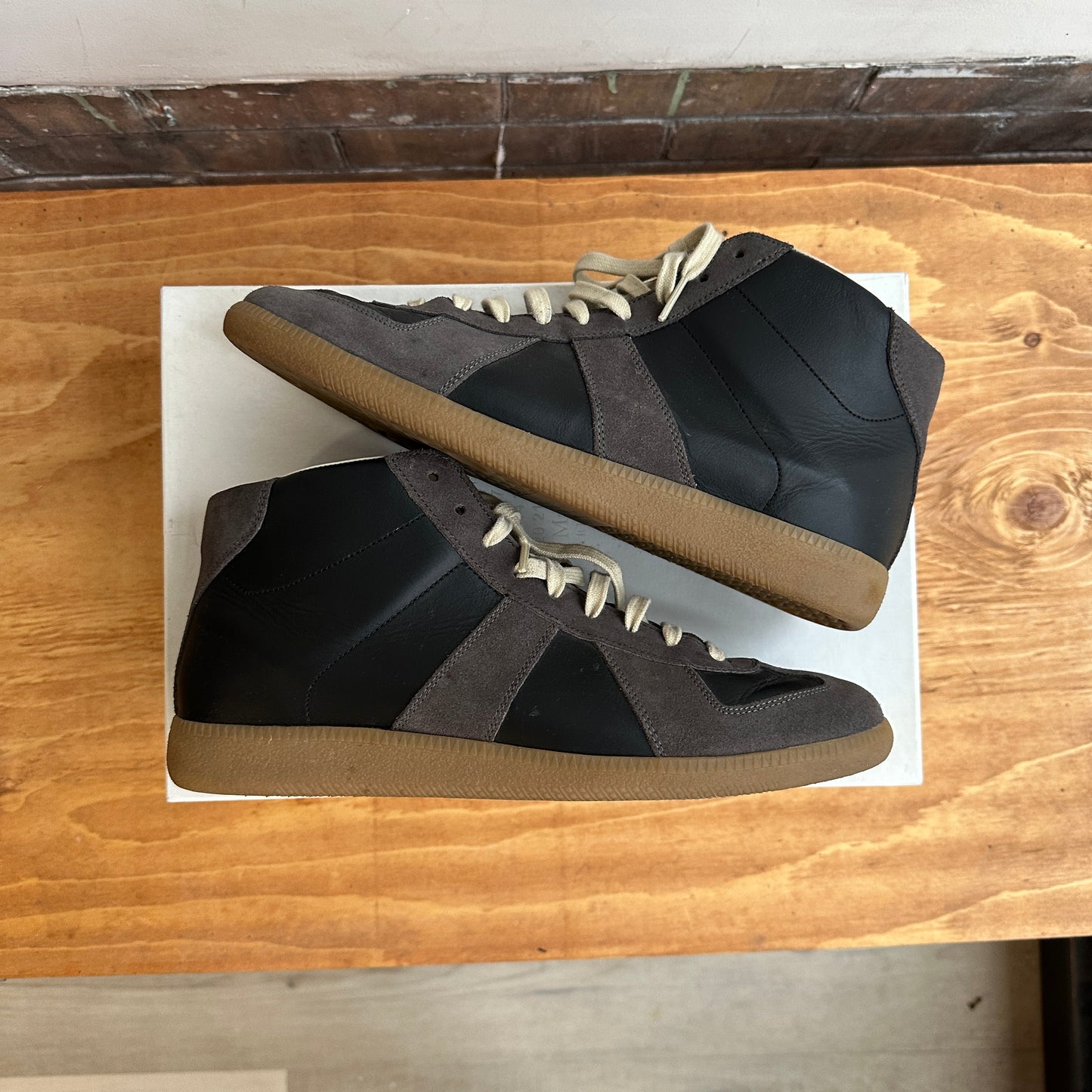 Maison Margelia GAT High 'Black/Grey' Size 43