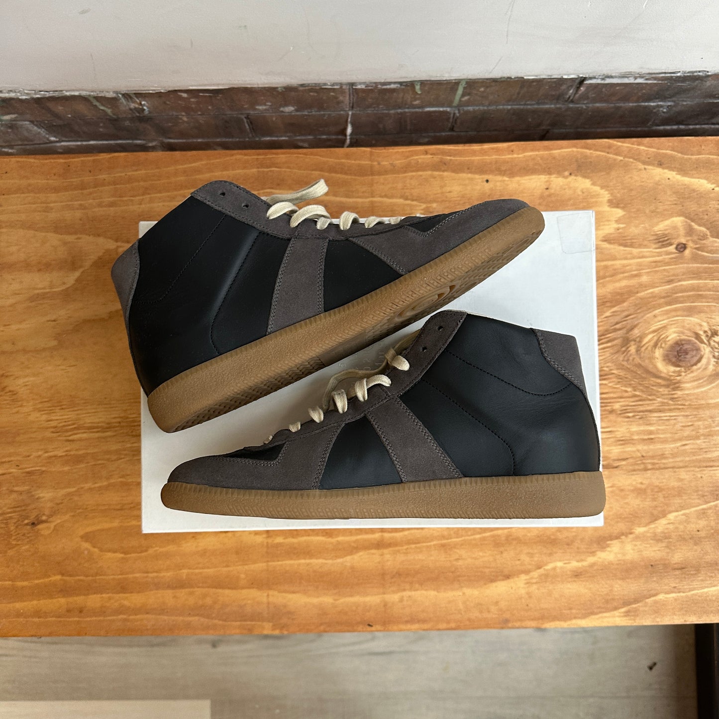 Maison Margelia GAT High 'Black/Grey' Size 43