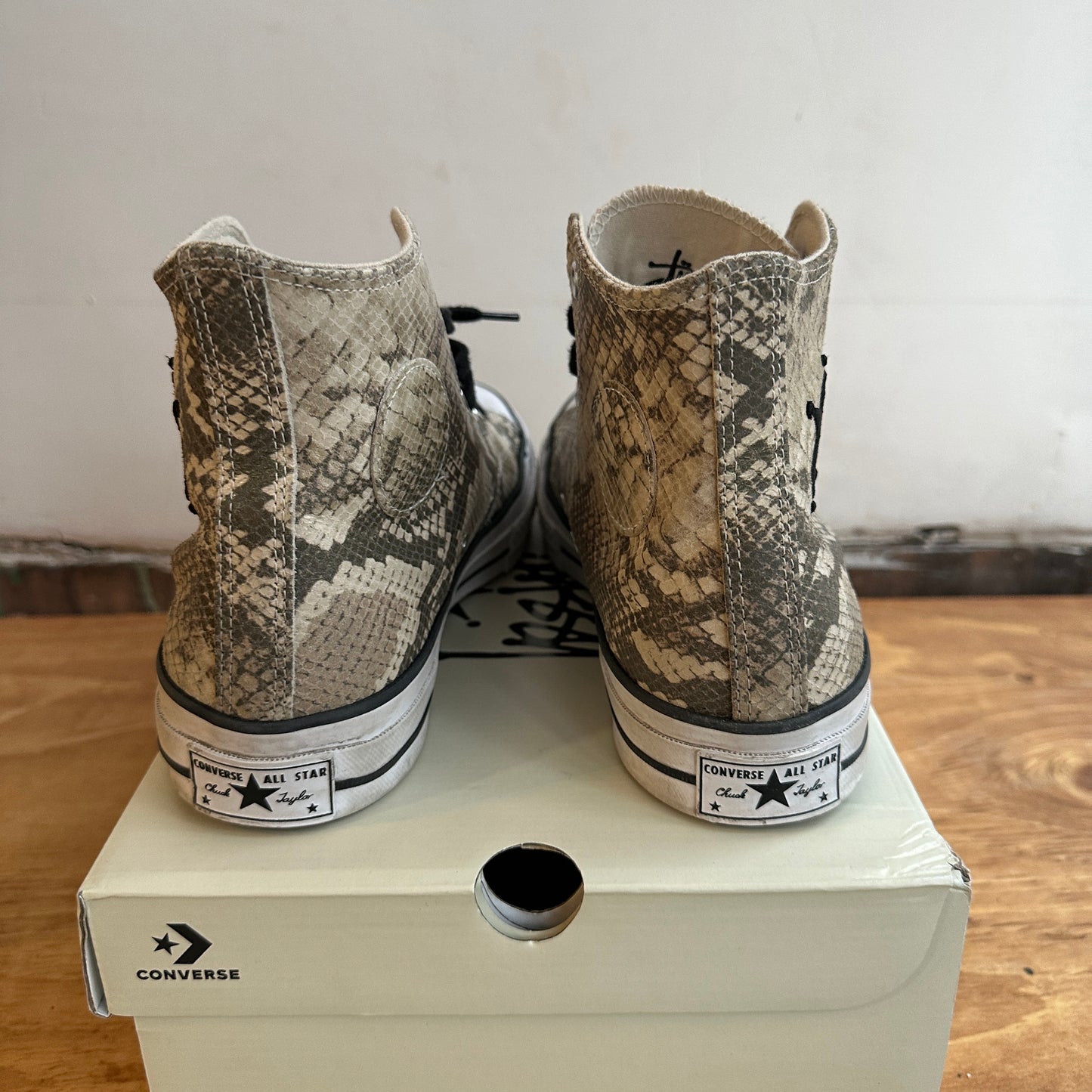 Converse x Stussy Snakeskin Size 10.5