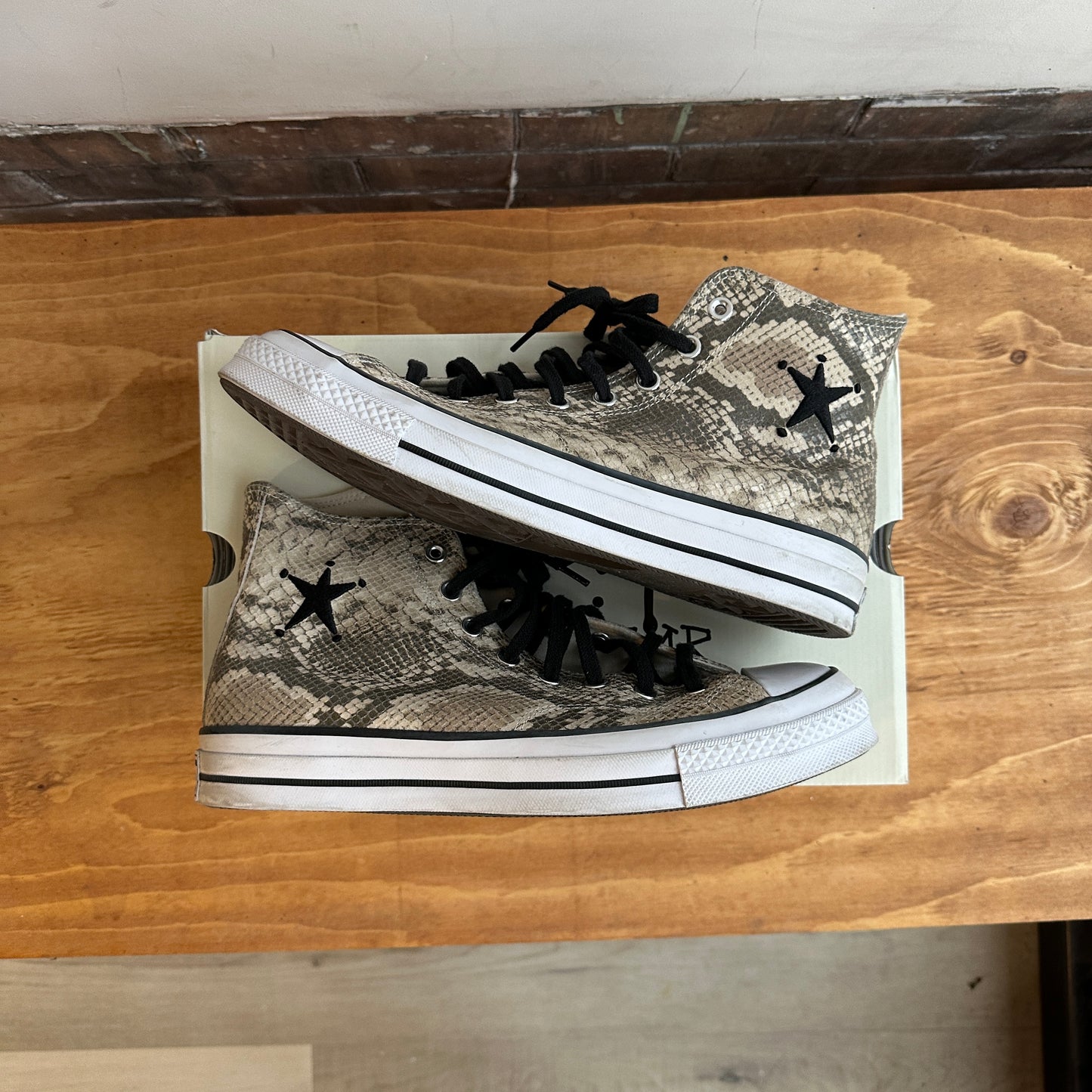 Converse x Stussy Snakeskin Size 10.5