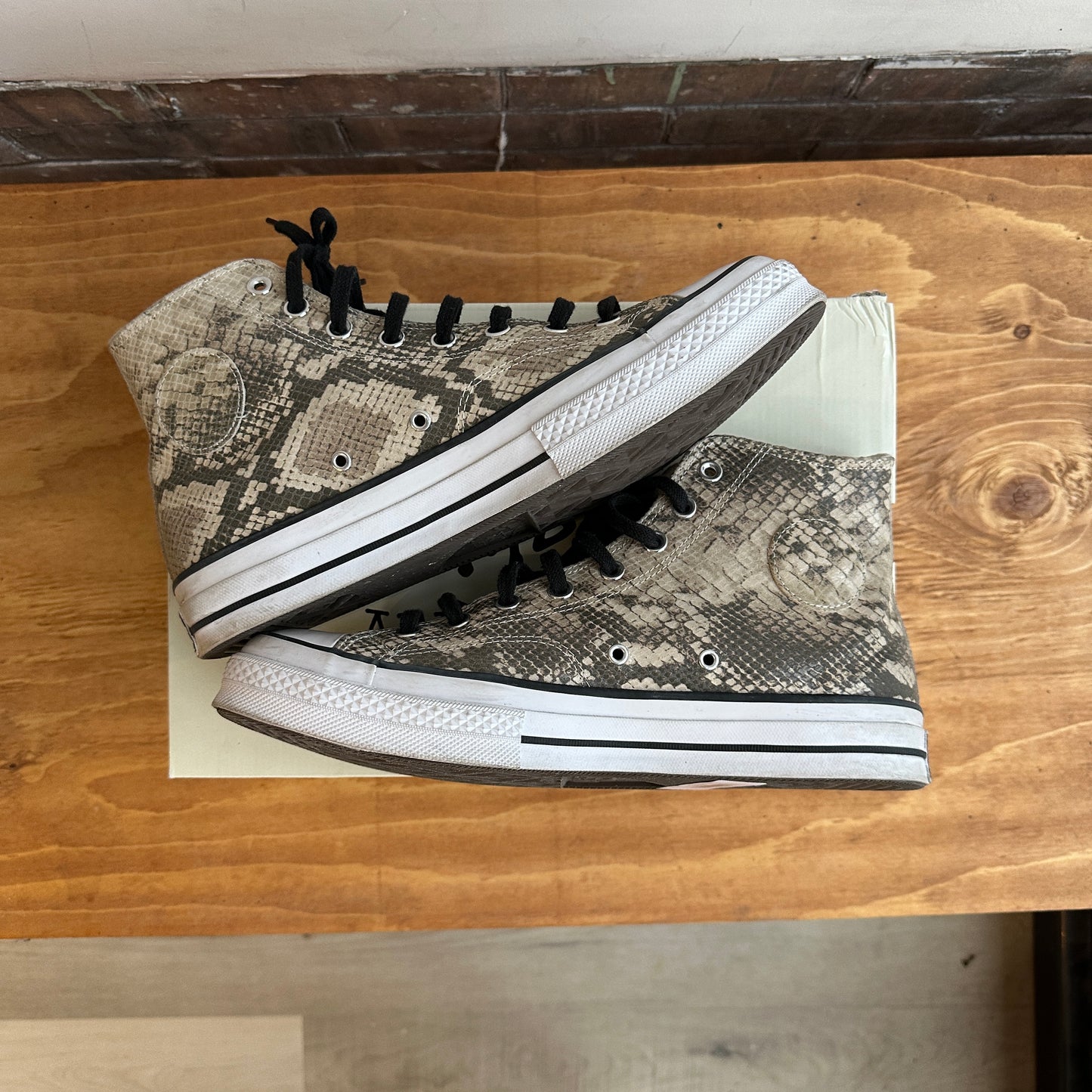 Converse x Stussy Snakeskin Size 10.5