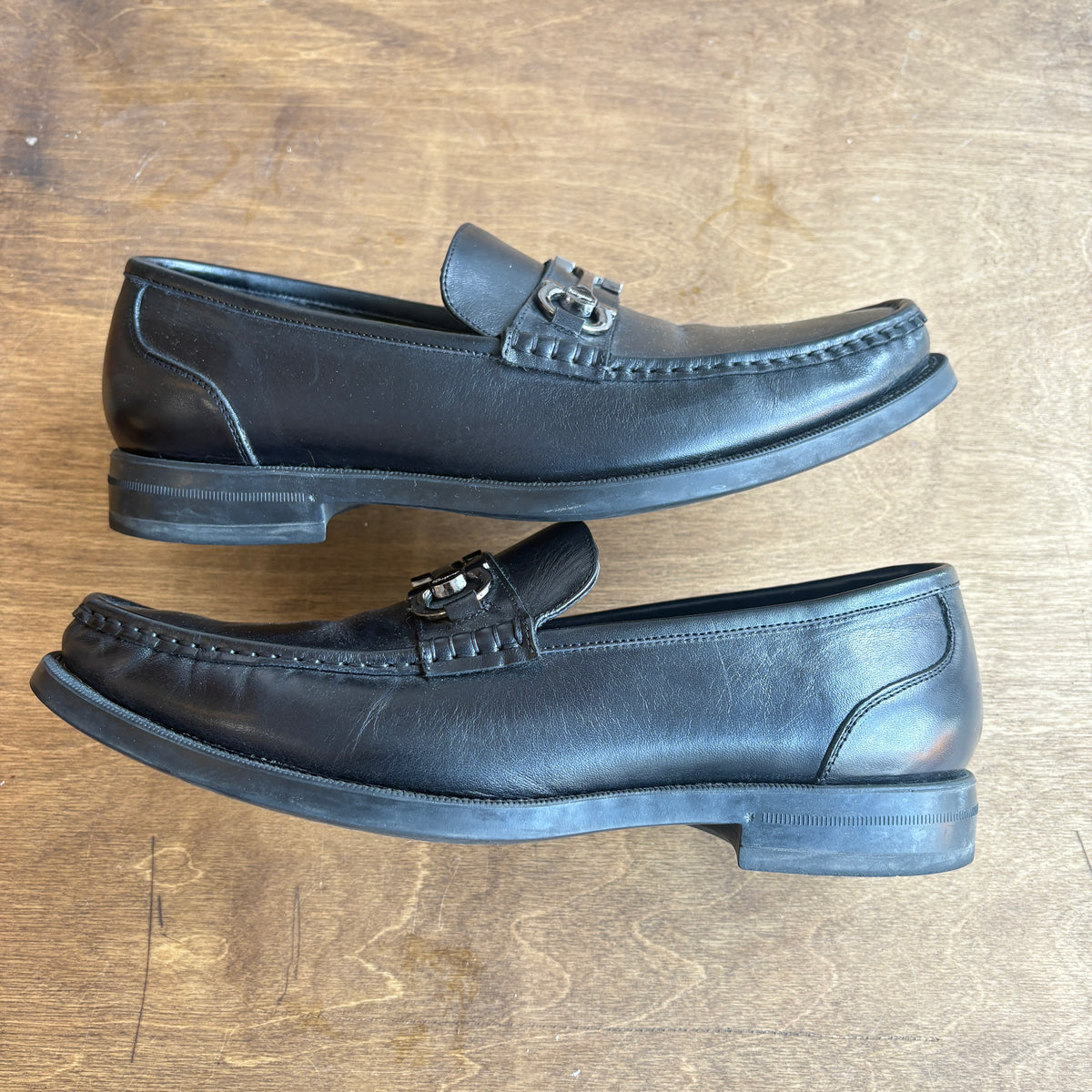Salvatore Ferragamo David Gancini Loafers Size EU 42