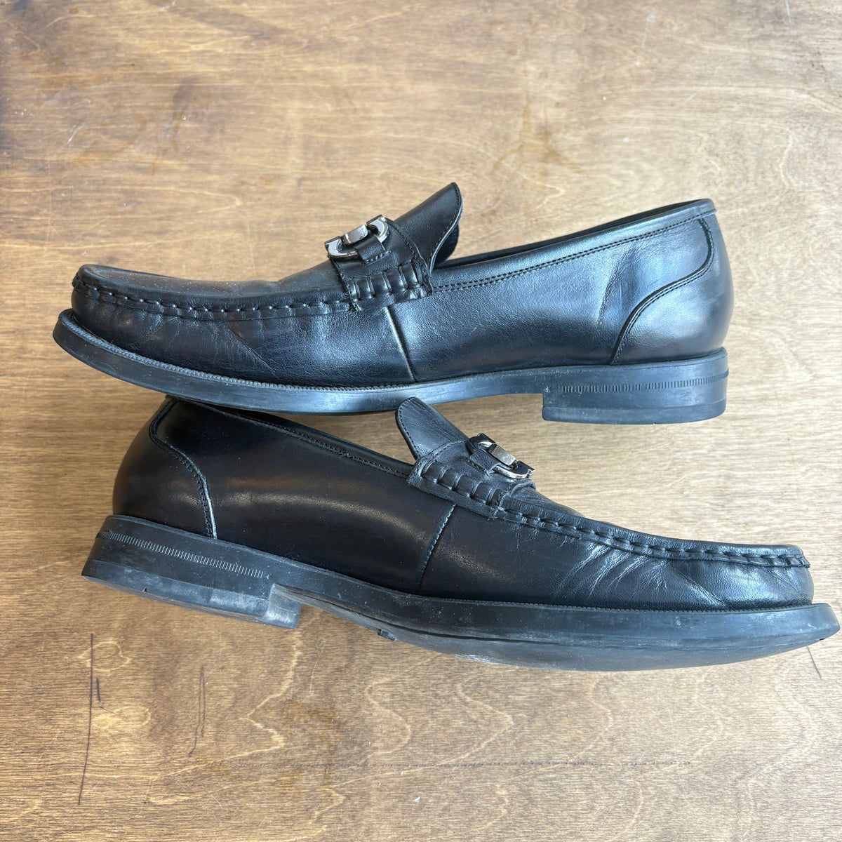 Salvatore Ferragamo David Gancini Loafers Size EU 42