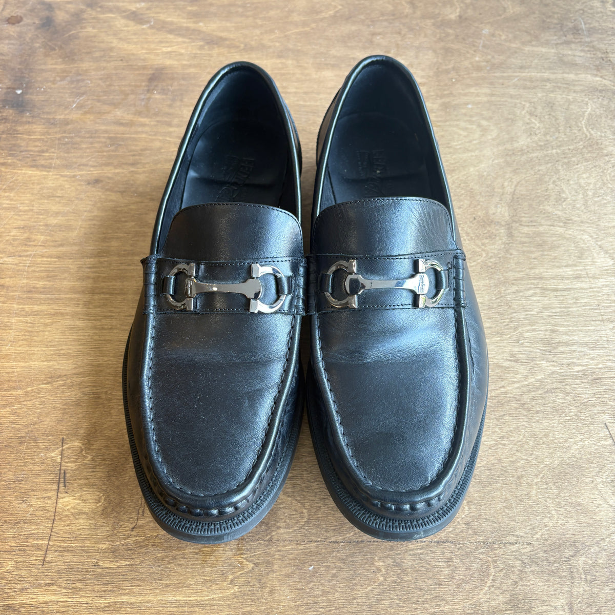 Salvatore Ferragamo David Gancini Loafers Size EU 42