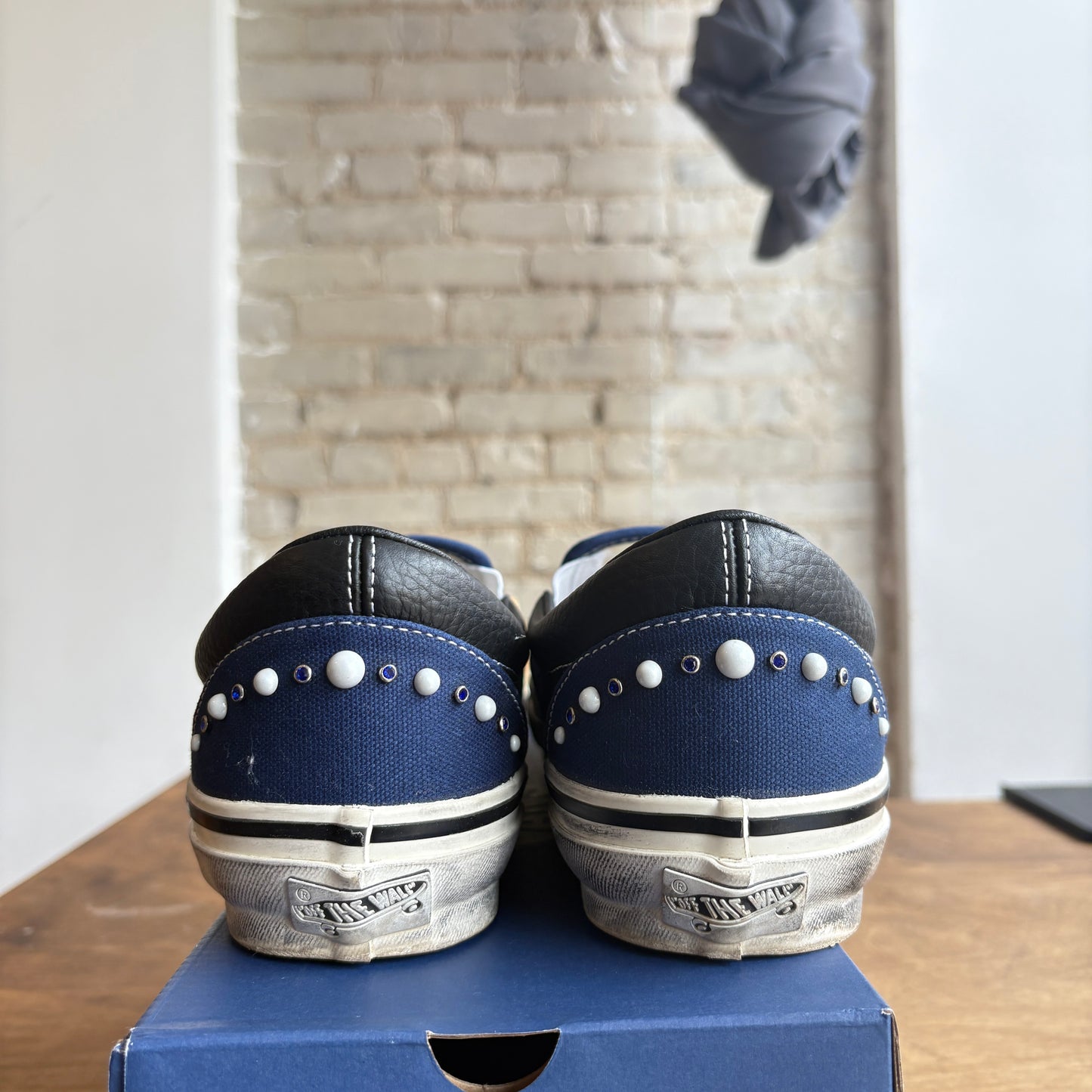 Vans Pearlized Slip On Navy Size 10.5