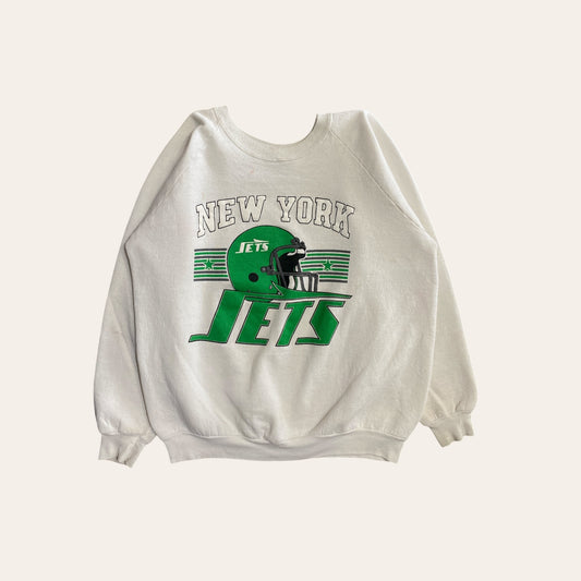 90's NFL NY Jets Sweatshirt White Size XL