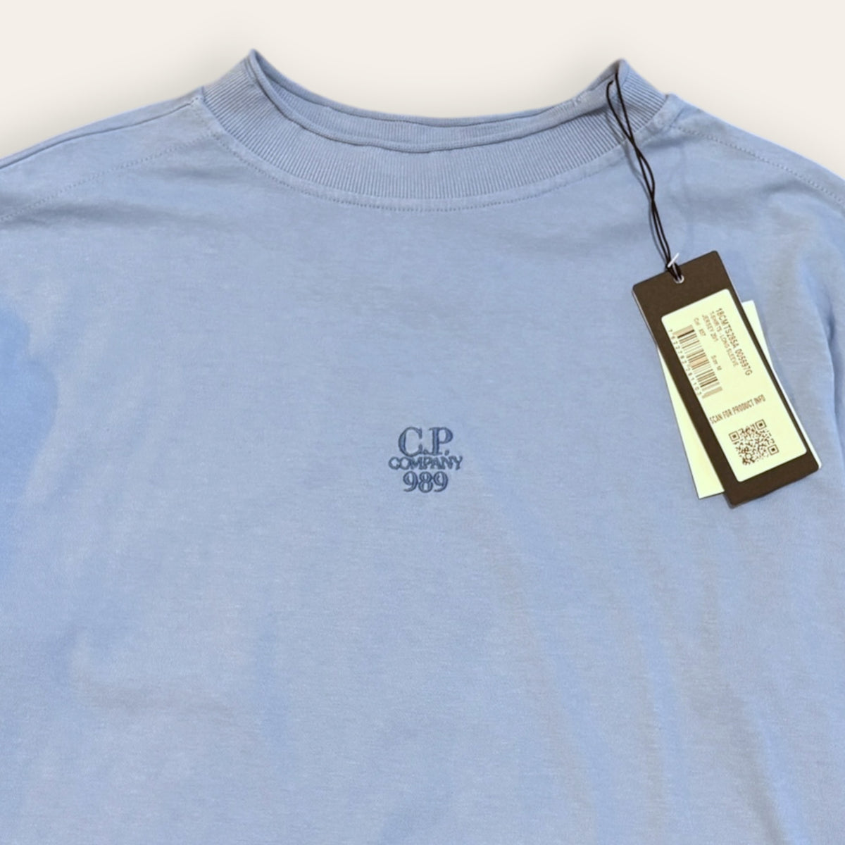 Brand New CP Company Long Sleeve Tee Blue Size M