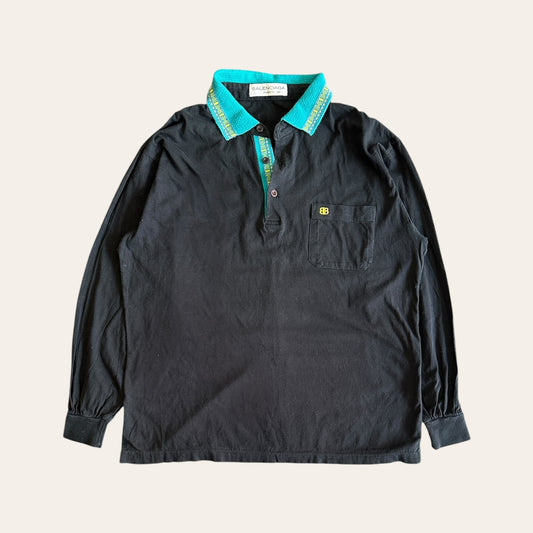 Balenciaga Long Sleeve Polo Size S
