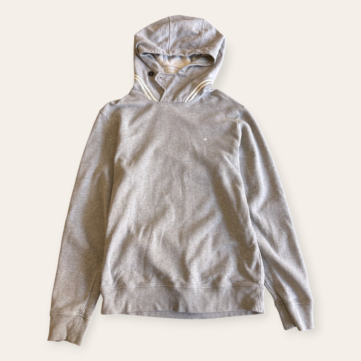 Stone Island Button Hoodie Grey Size M