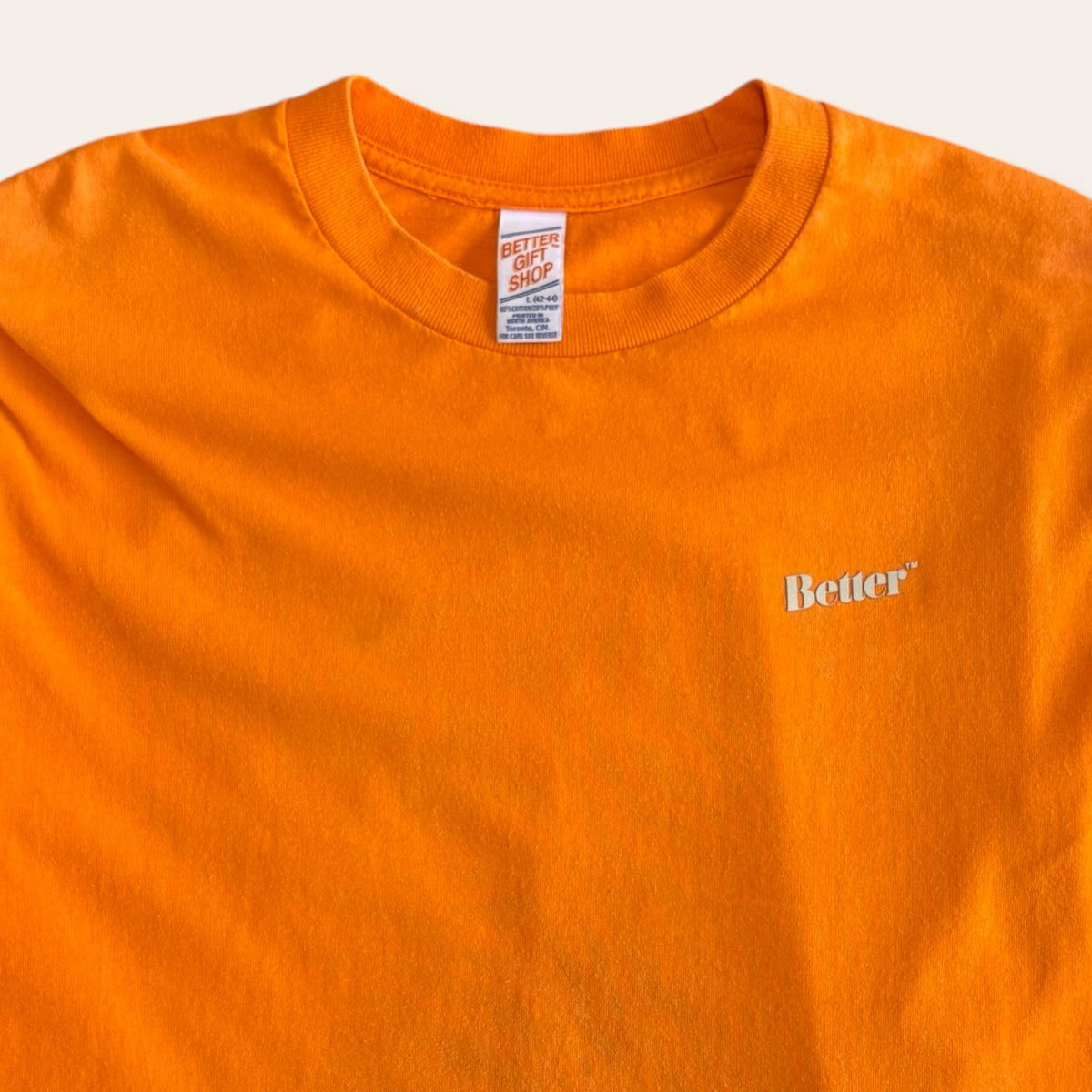 Better Gift Shop Tee Orange Size L