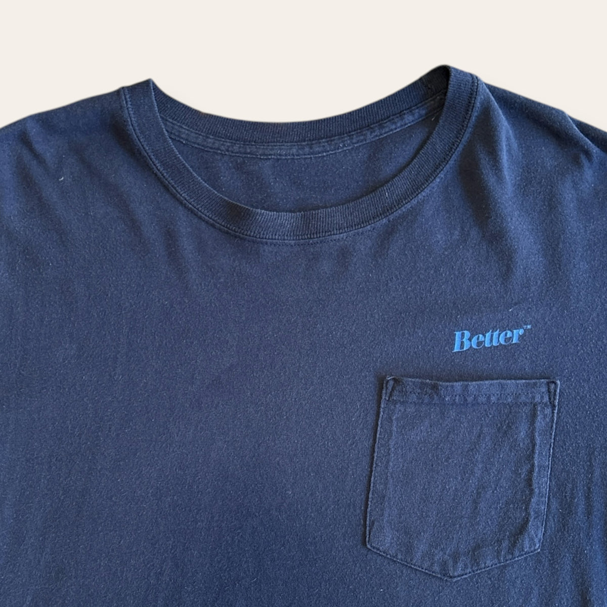 Better Gift Shop Longsleeve Pocket Tee Navy Size L
