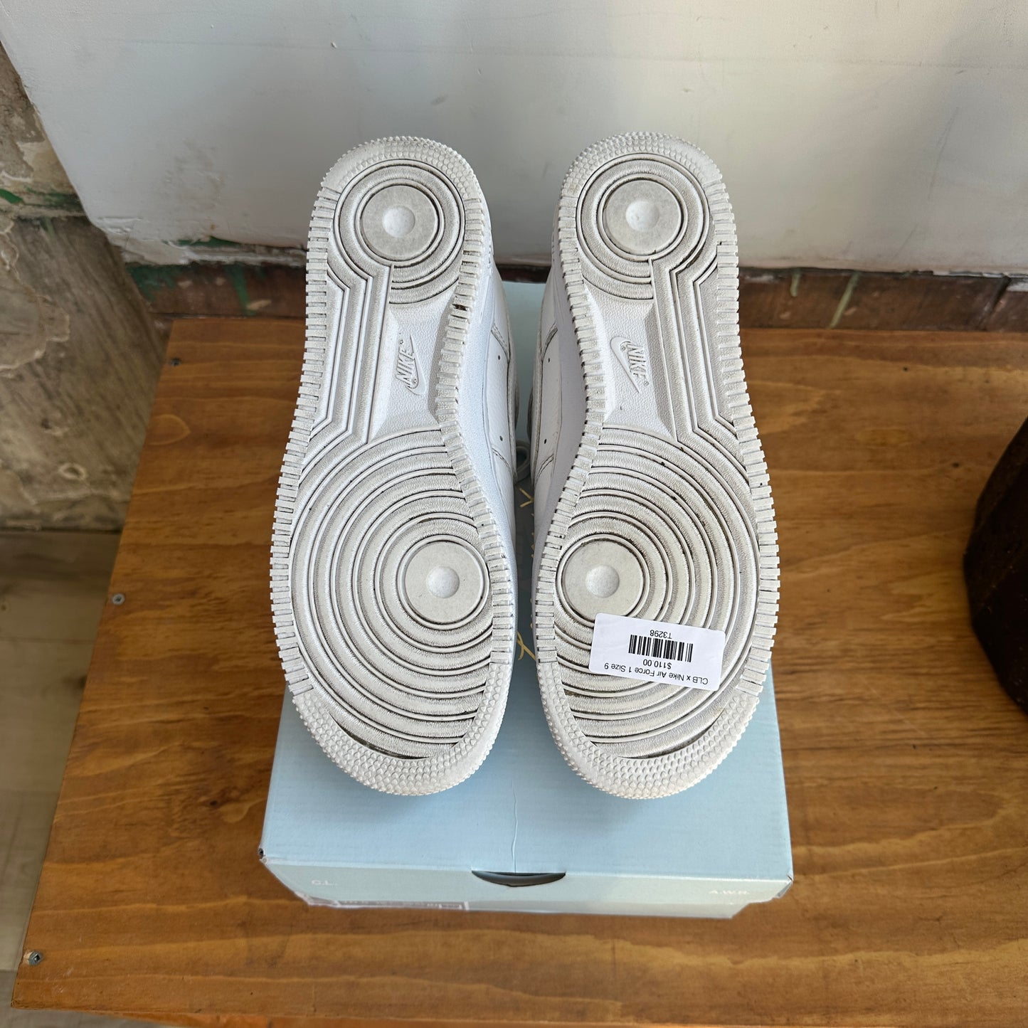 CLB x Nike Air Force 1 "White" Size 9