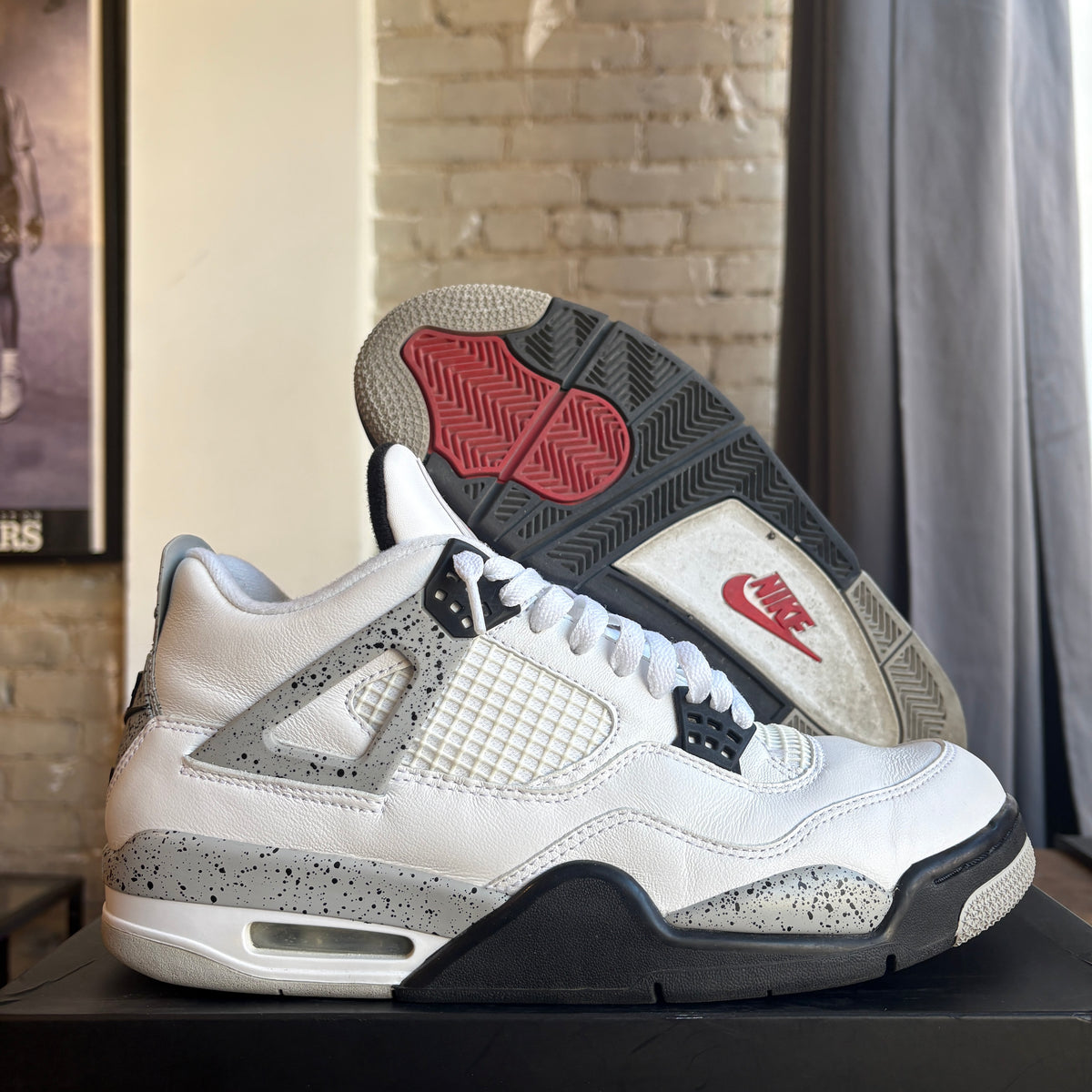 Jordan 4 "White Cement" Size 10.5